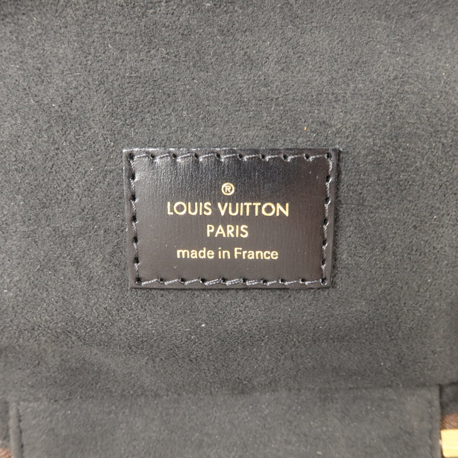 LOUIS VUITTON Monogram Reverse Vanity PM金扣手挽肩背兩用袋棕色