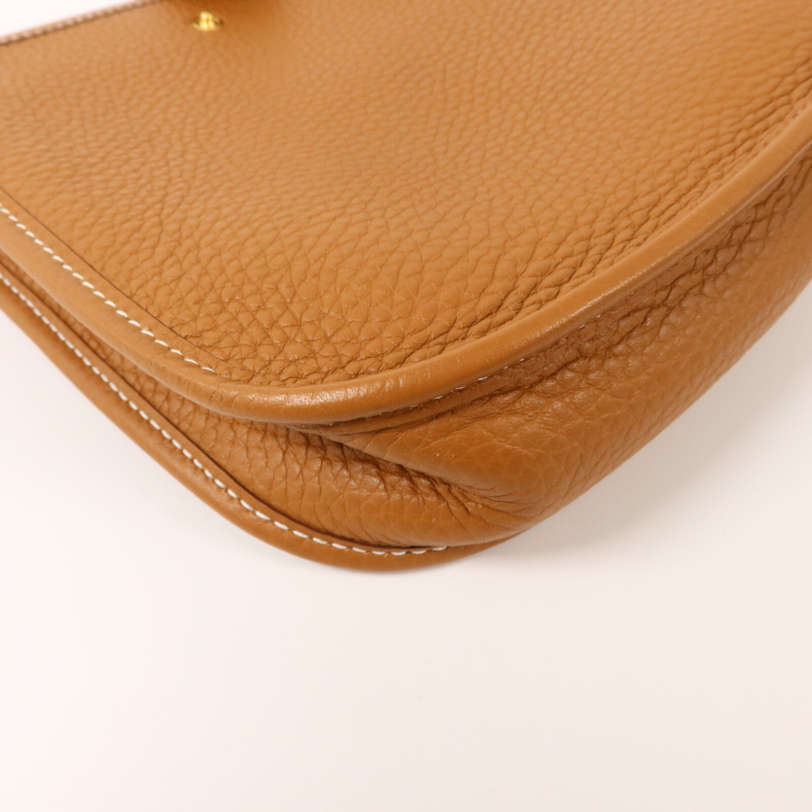 HERMES Clemence皮革Evelyne TPM肩背袋Gold