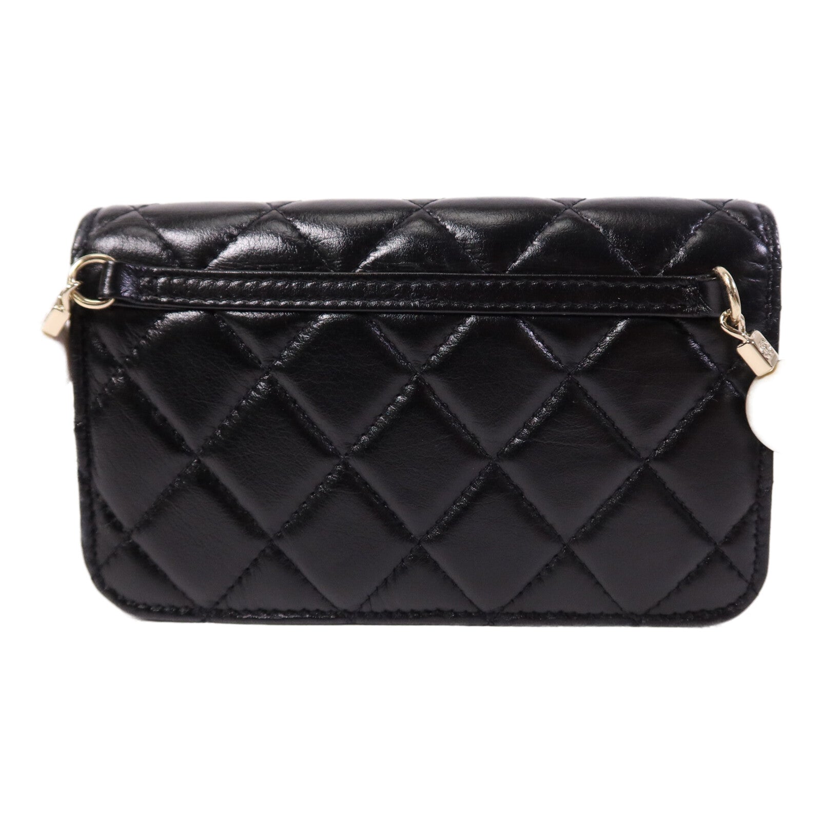 CHANEL 【激減優惠】羊皮皮革Shoulder Bag金扣肩背袋