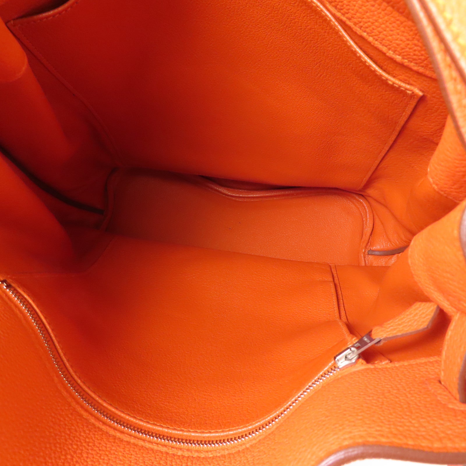 HERMES 【激減優惠】Togo皮革So Kelly 26銀扣肩背袋Feu