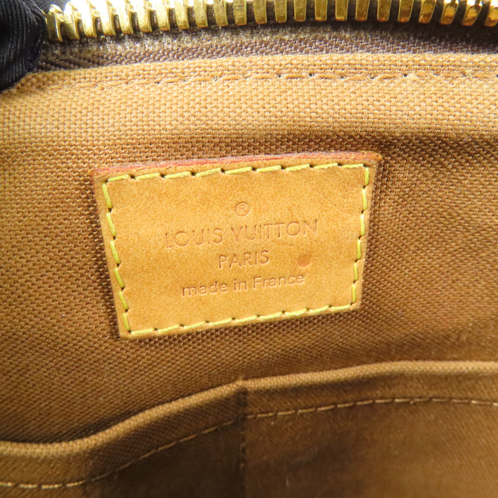 LOUIS VUITTON Monogram Palermo PM金扣手挽肩背兩用袋棕色