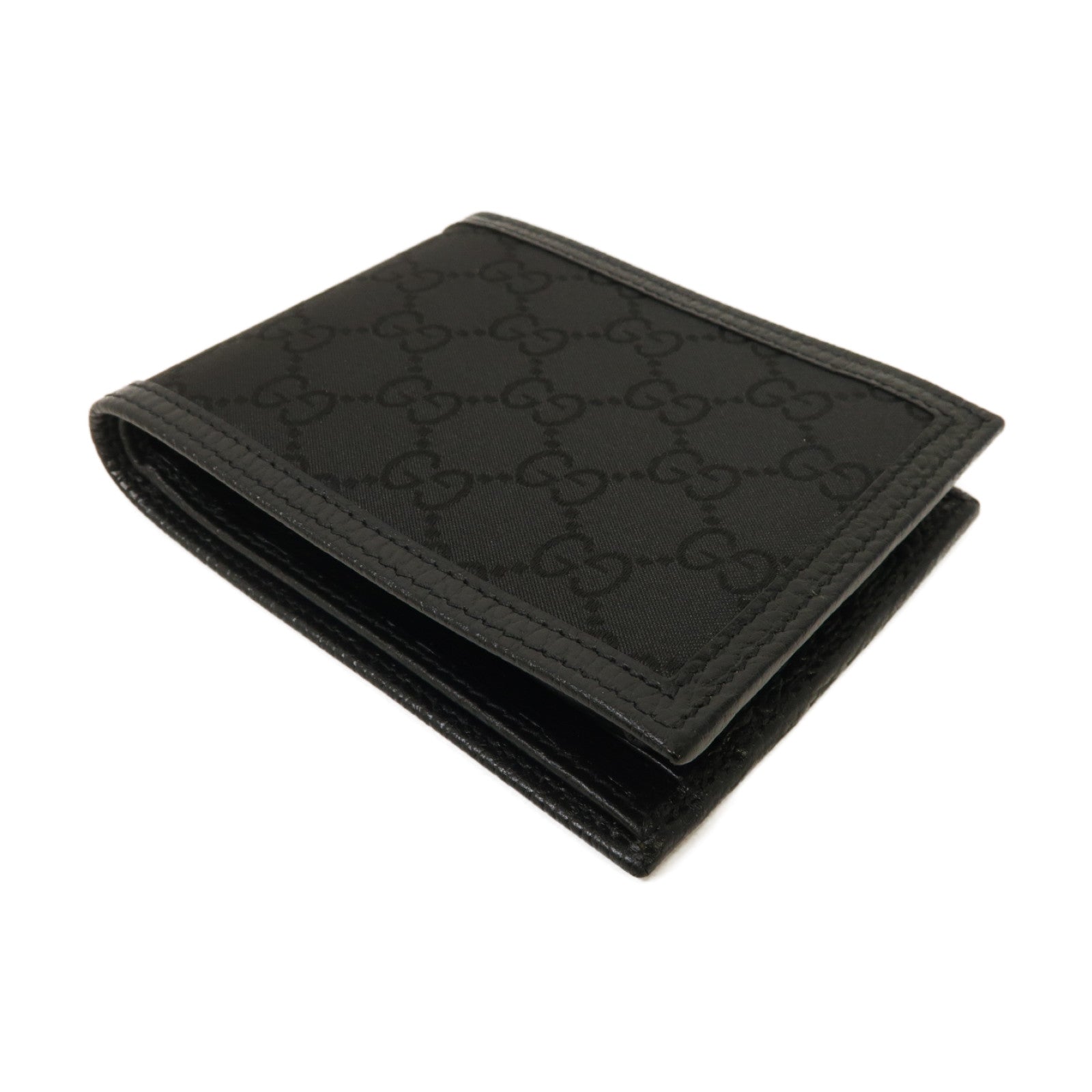 GUCCI 尼龍Long Wallet银扣长钱包黑色