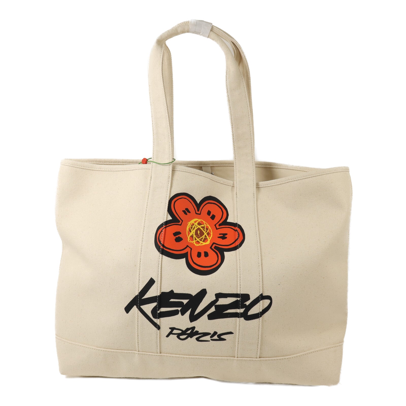 KENZO 帆布Large Tote Bag銀扣手挽袋