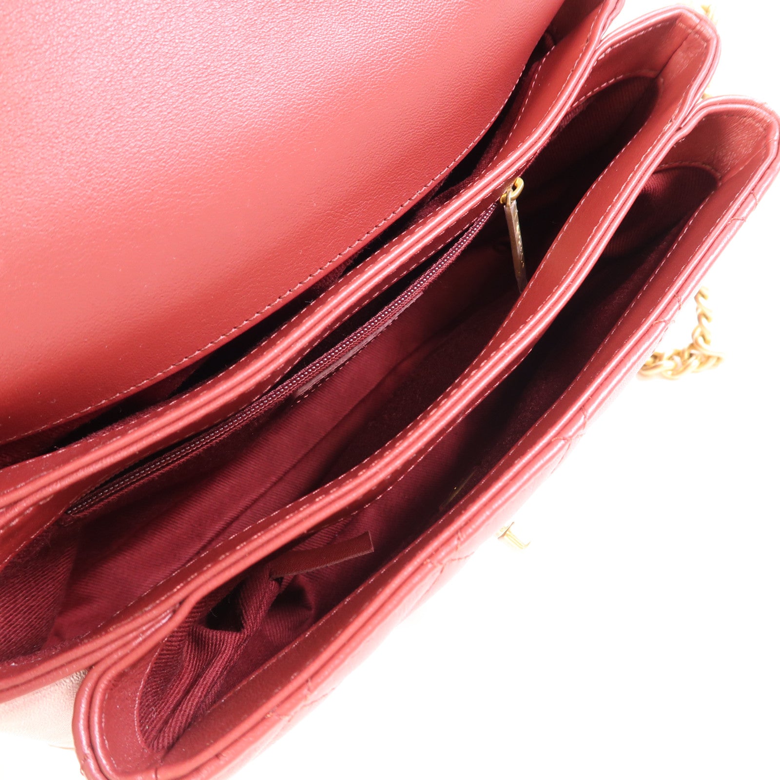 CHANEL 【激減優惠】牛皮皮革Chain Shoulder Bag金扣鏈帶肩背袋