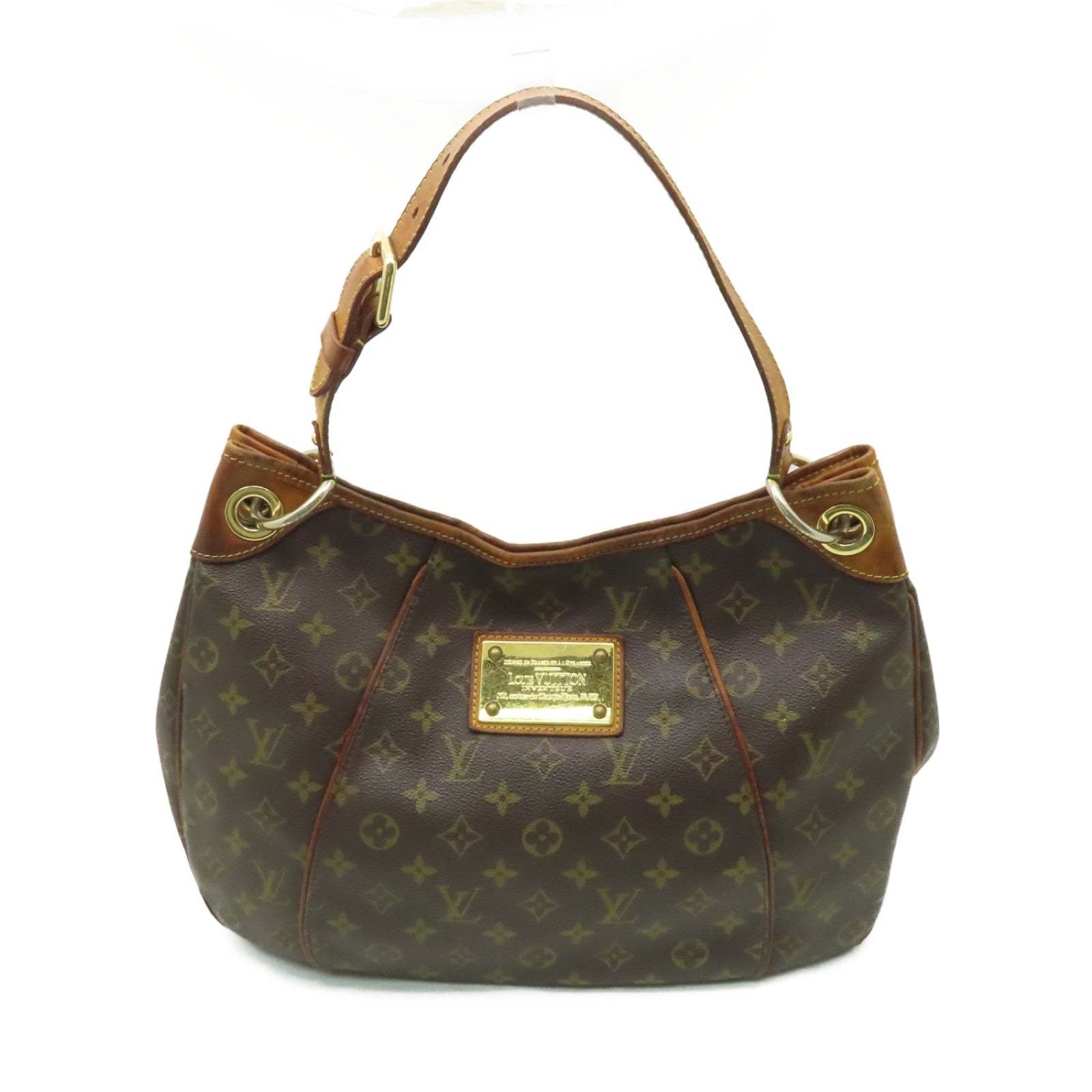 LOUIS VUITTON 【激減優惠】Monogram Galliera PM金扣肩背袋啡色