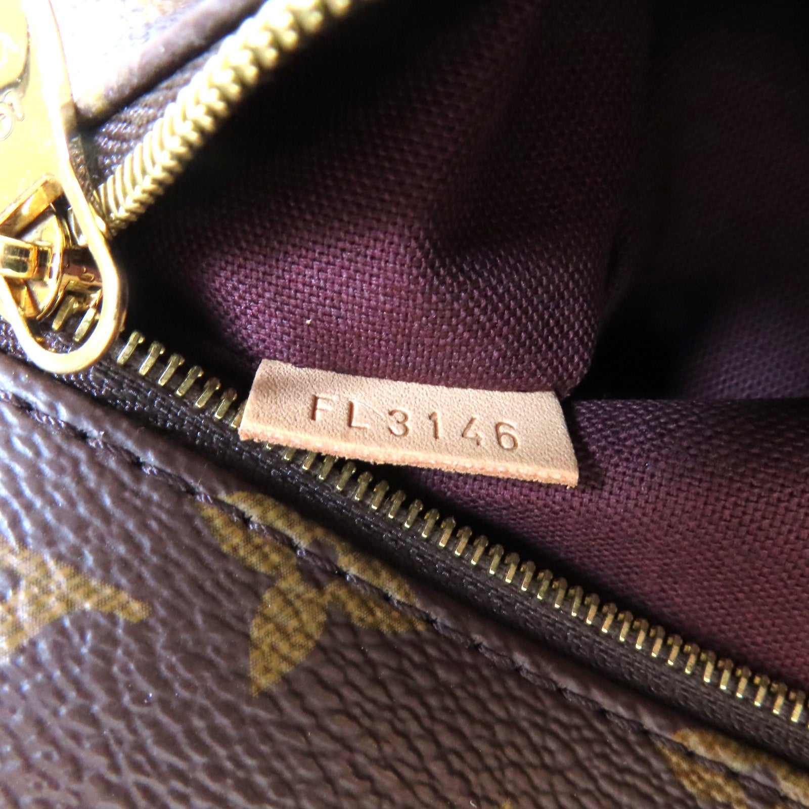 LOUIS VUITTON Monogram Iena PM金扣手挽袋啡色