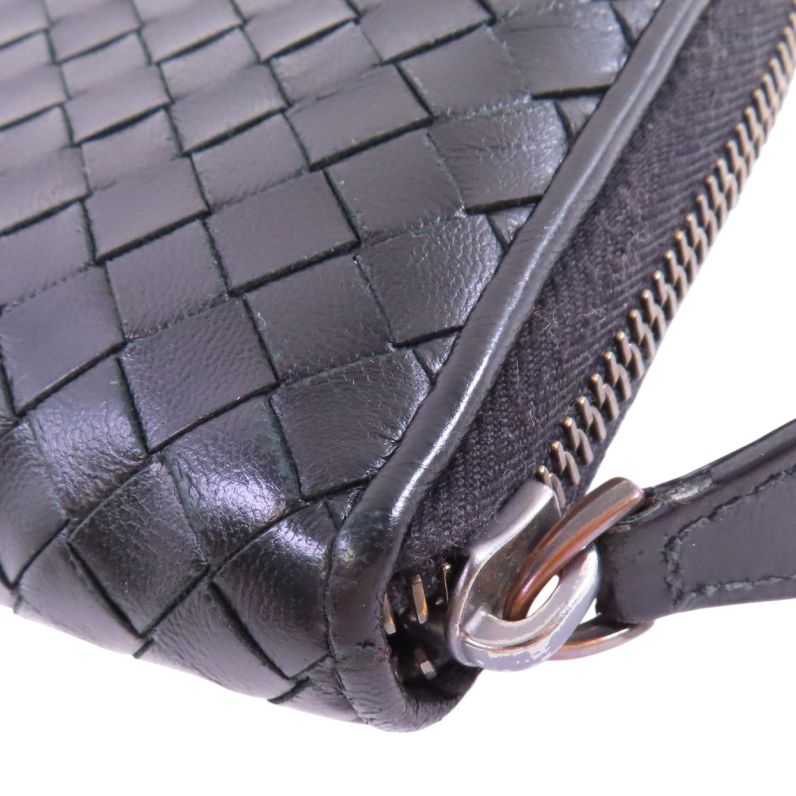 BOTTEGA VENETA 織紋皮革Zipper Long Wallet拉鏈長錢包