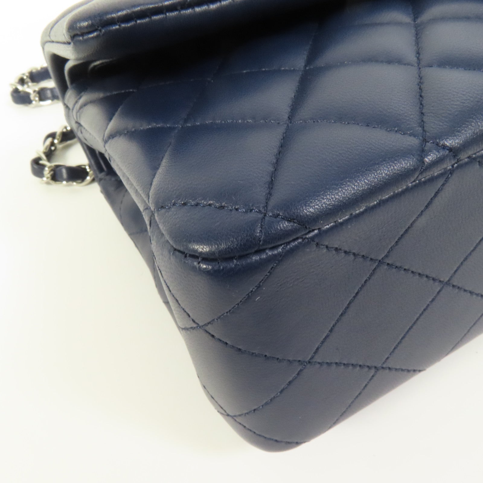 CHANEL 【激減優惠】羊皮皮革Classic 25銀扣鏈帶肩背袋