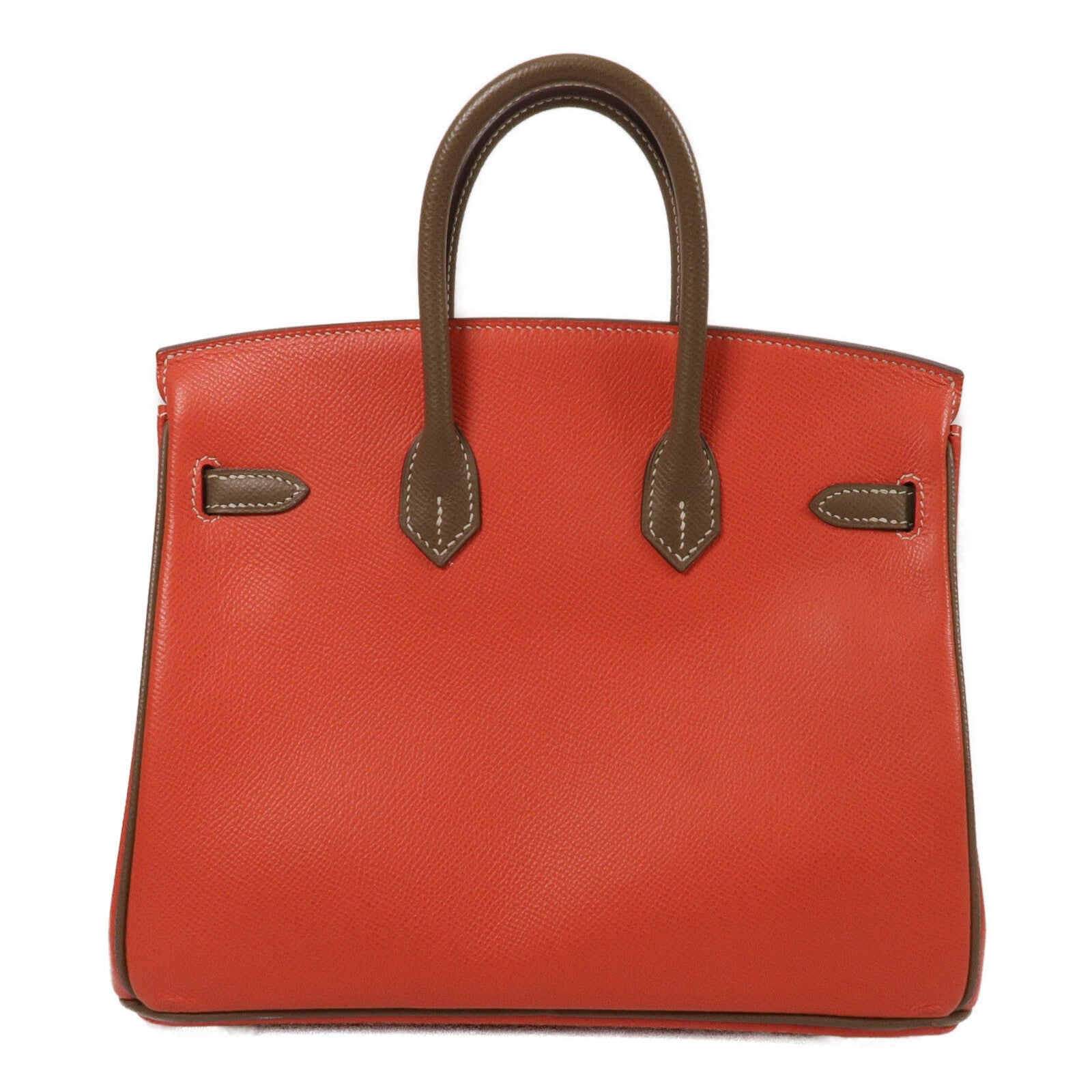 HERMES Epsom皮革Birkin 25手挽袋Rose Jaipur/Etoupe