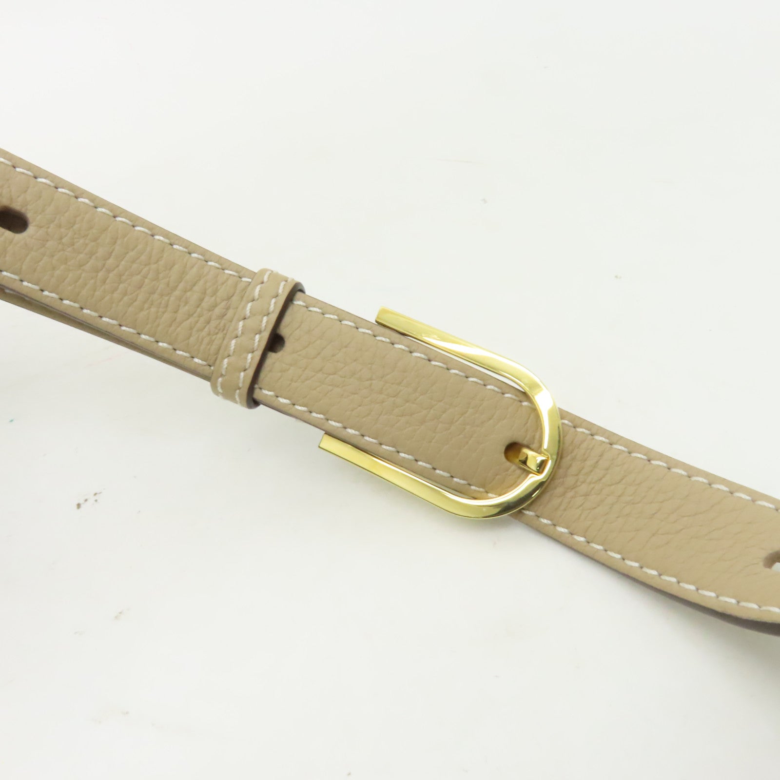 Delvaux 【激減優惠】牛皮皮革Pin Daily金扣肩背袋米色