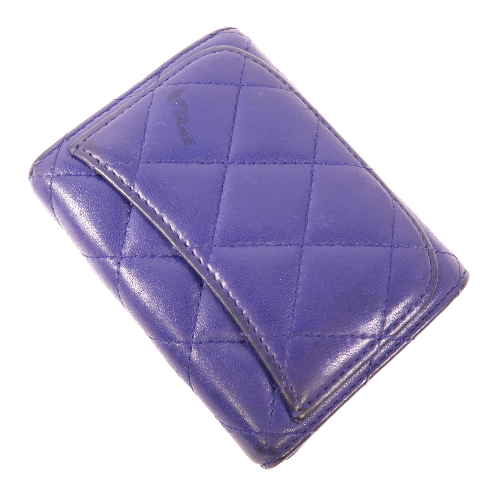 CHANEL 羊皮皮革Card Case銀扣卡片套
