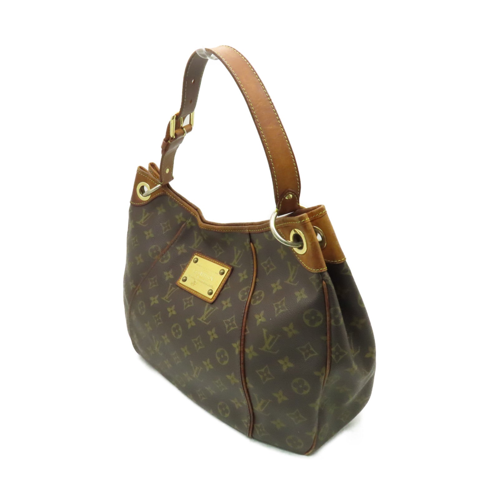 LOUIS VUITTON 【激減優惠】Monogram Galliera PM金扣肩背袋啡色