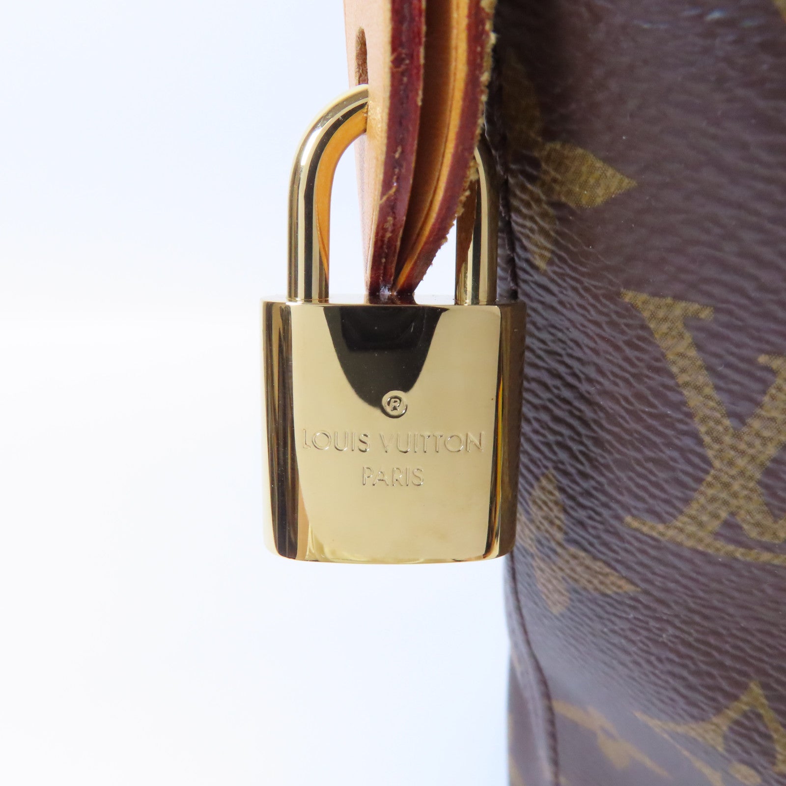 LOUIS VUITTON Monogram Iena PM金扣手挽袋啡色