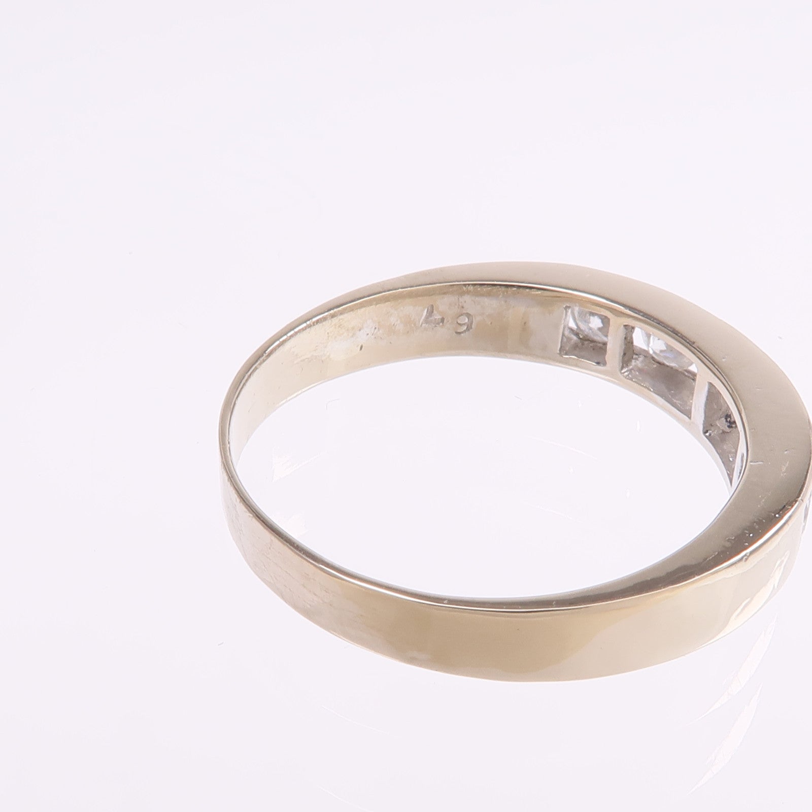 JEWELRY 【激減優惠】18K白金Diamond Ring鑽石戒指US#8.5