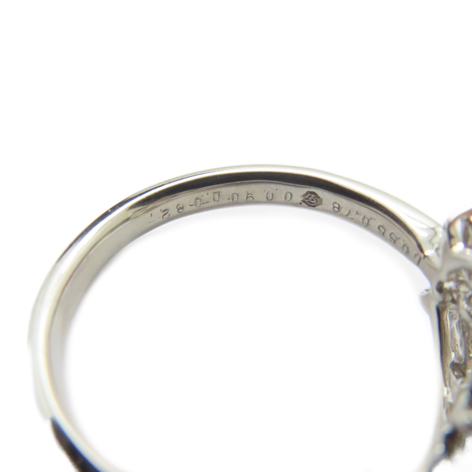 JEWELRY PT900鉑金Diamond Ring 0.55ct鑽石/0.78ct鑚石戒指US#9.5