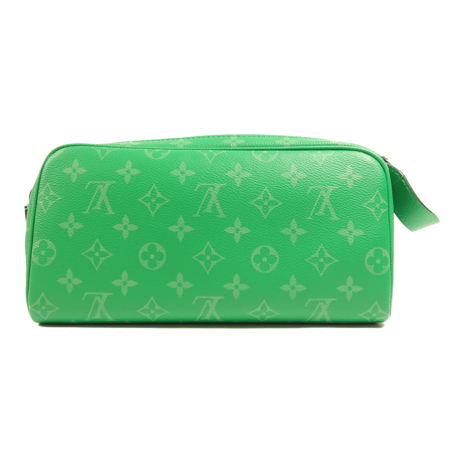 LOUIS VUITTON Taigarama Dopp Kit Cactus銀扣手拿包