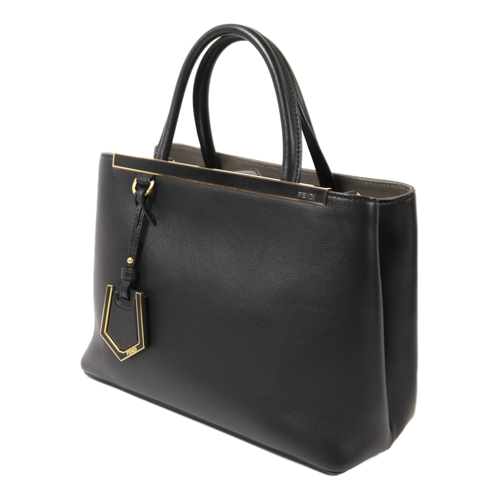 FENDI 【激減優惠】牛皮皮革2 Jours金扣手挽肩背兩用袋