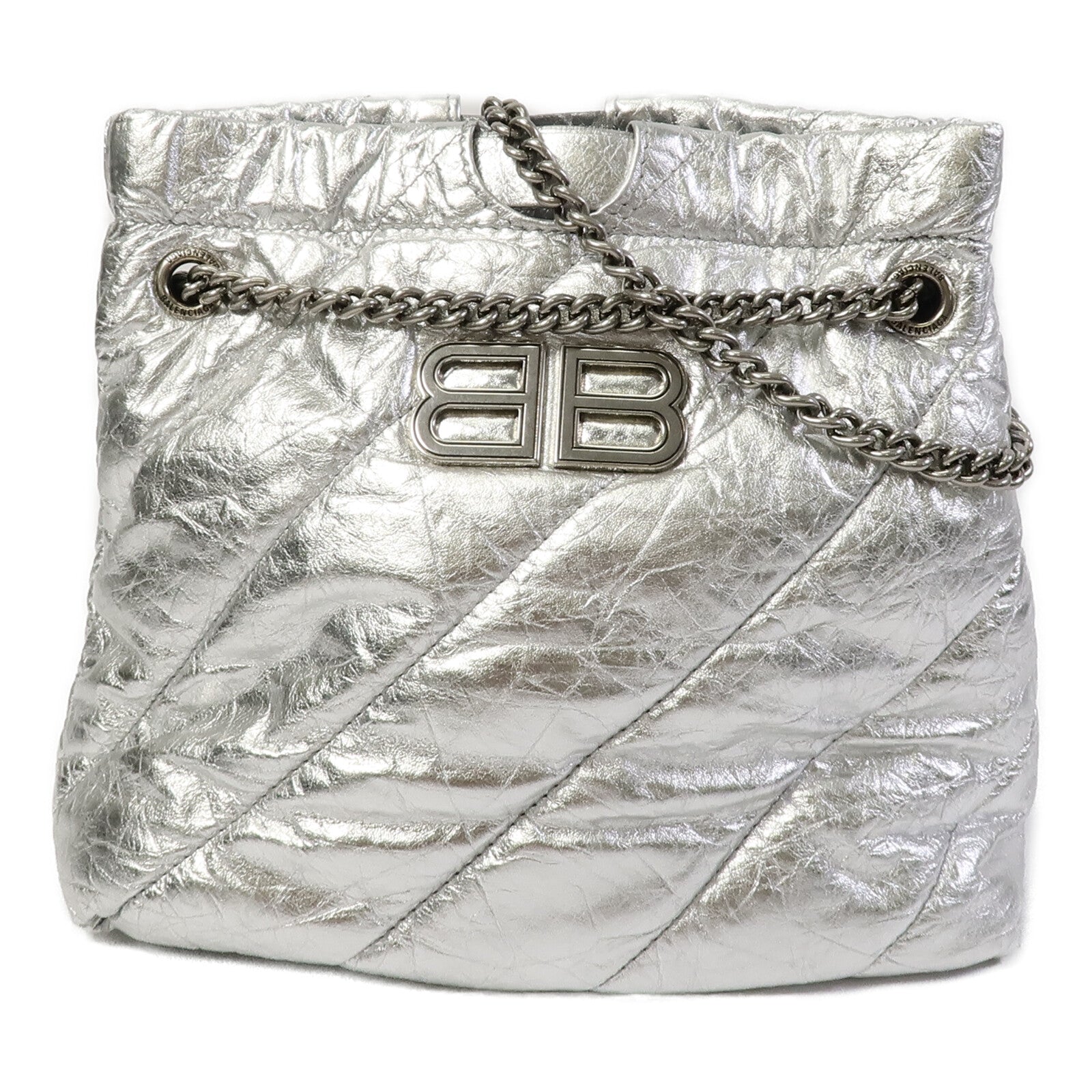 BALENCIAGA 牛皮皮革Crush Tote XS鏈帶肩背袋