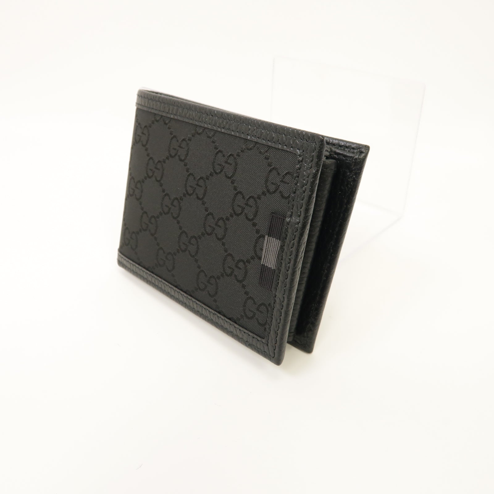 GUCCI 尼龍Long Wallet银扣长钱包黑色