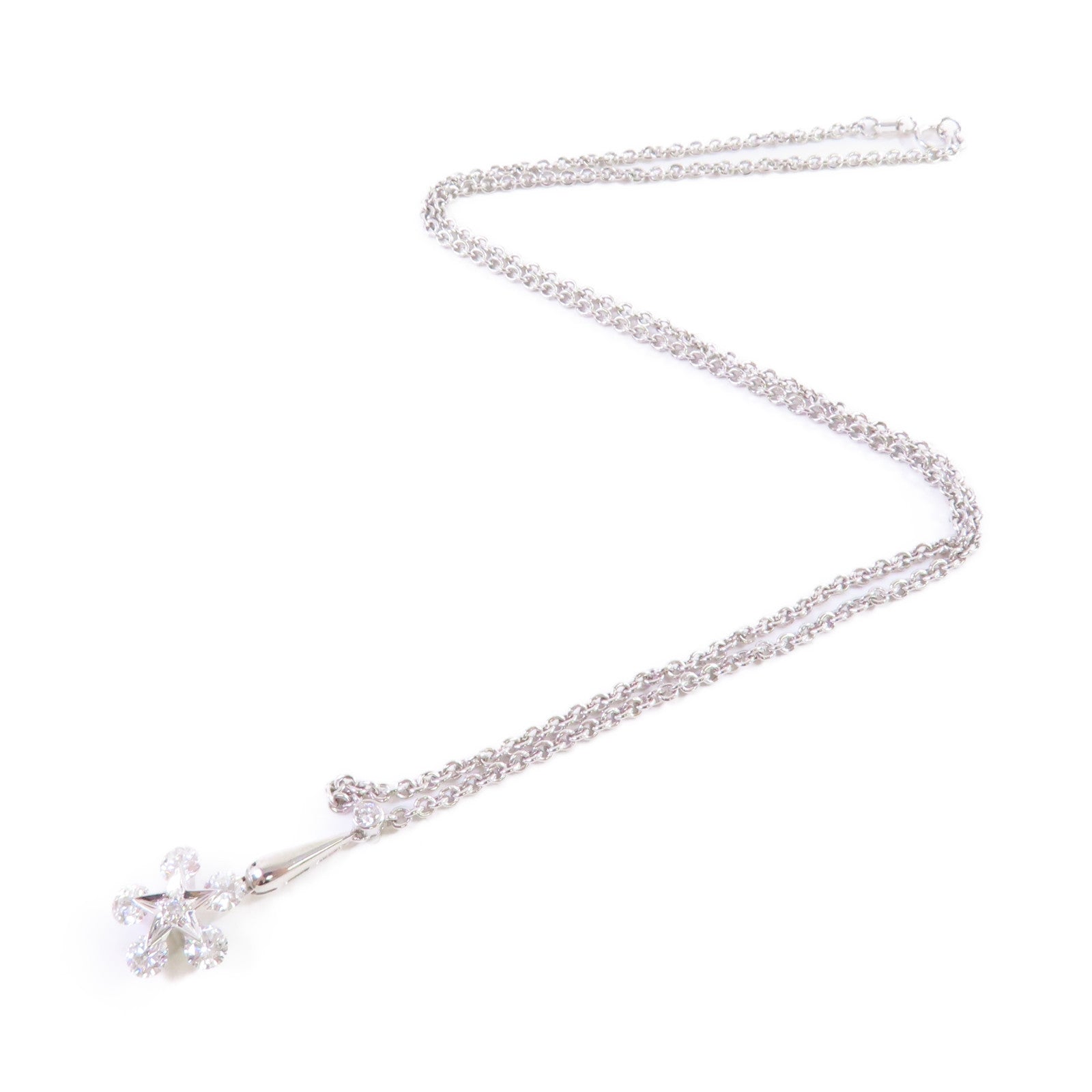JEWELRY 0.78ct Diamond Necklace 18K White Gold