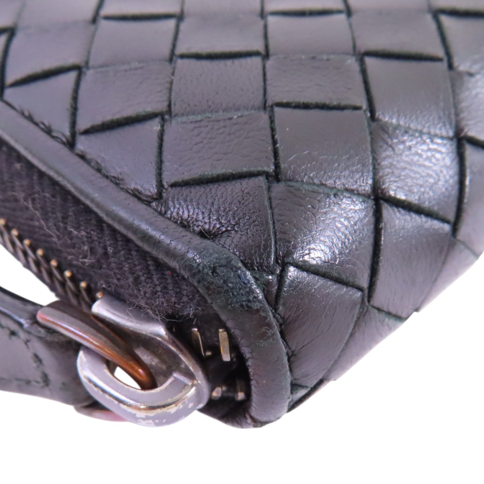 BOTTEGA VENETA 織紋皮革Zipper Long Wallet拉鏈長錢包