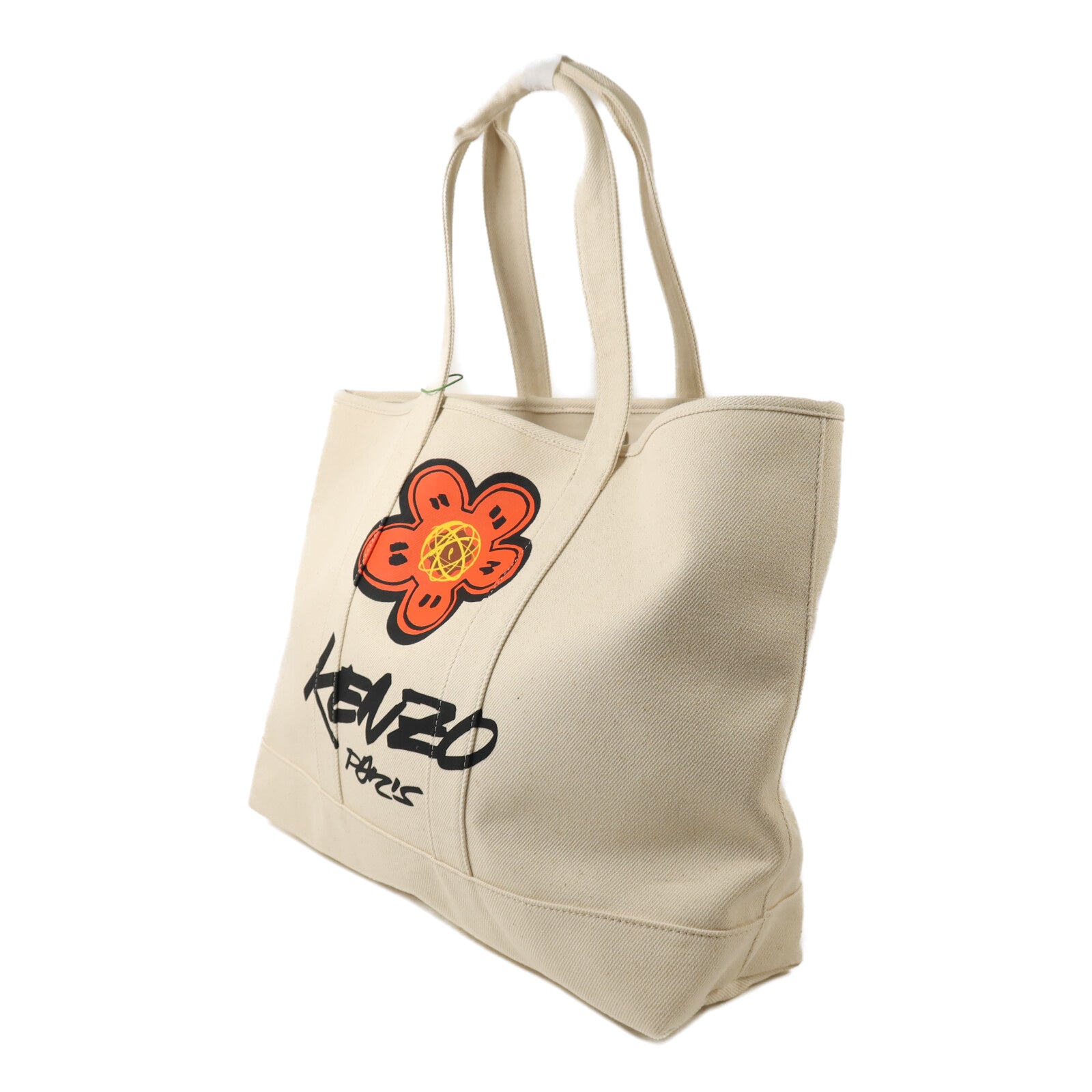 KENZO 帆布Large Tote Bag銀扣手挽袋