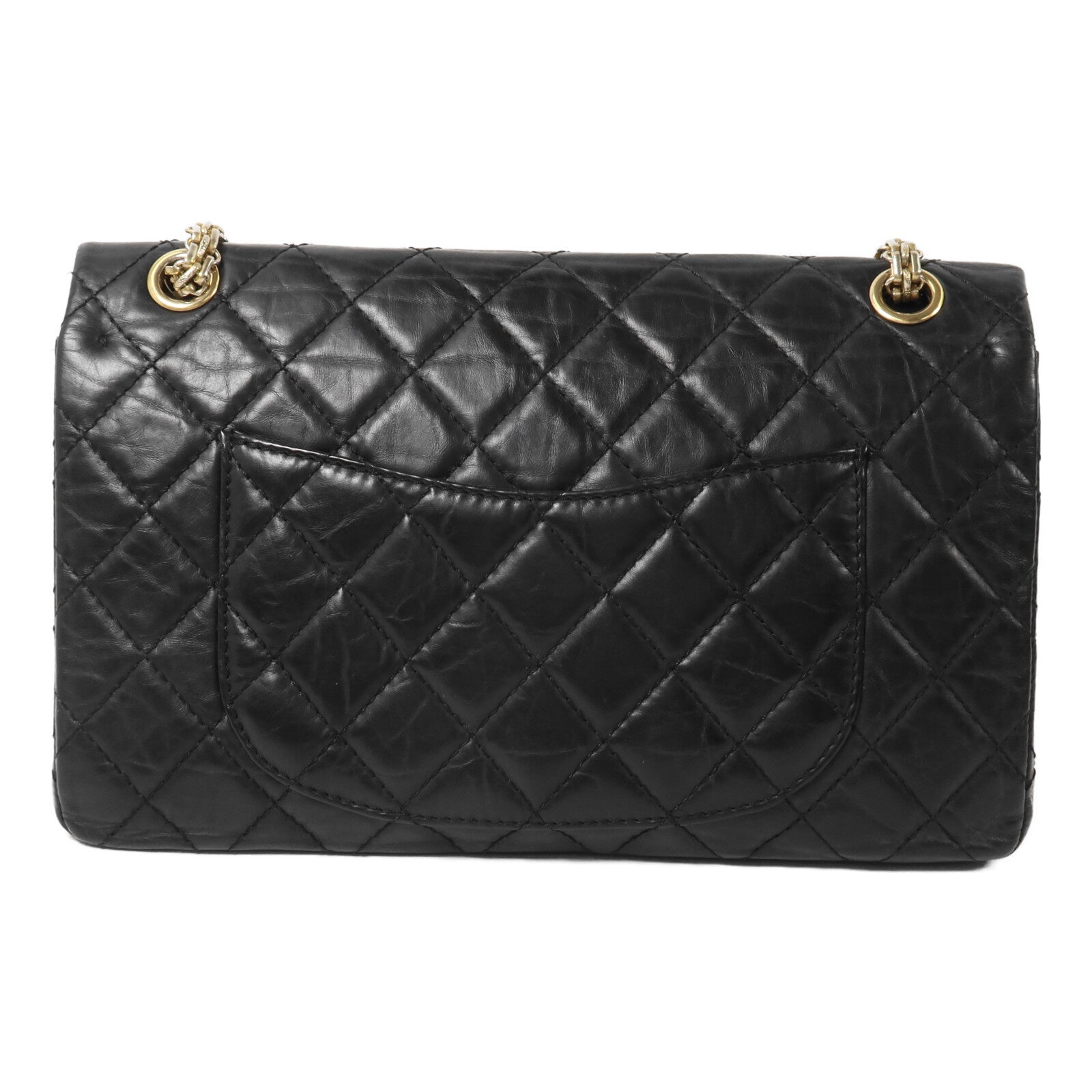 CHANEL 牛皮皮革2.55 Medium鏈帶肩背袋
