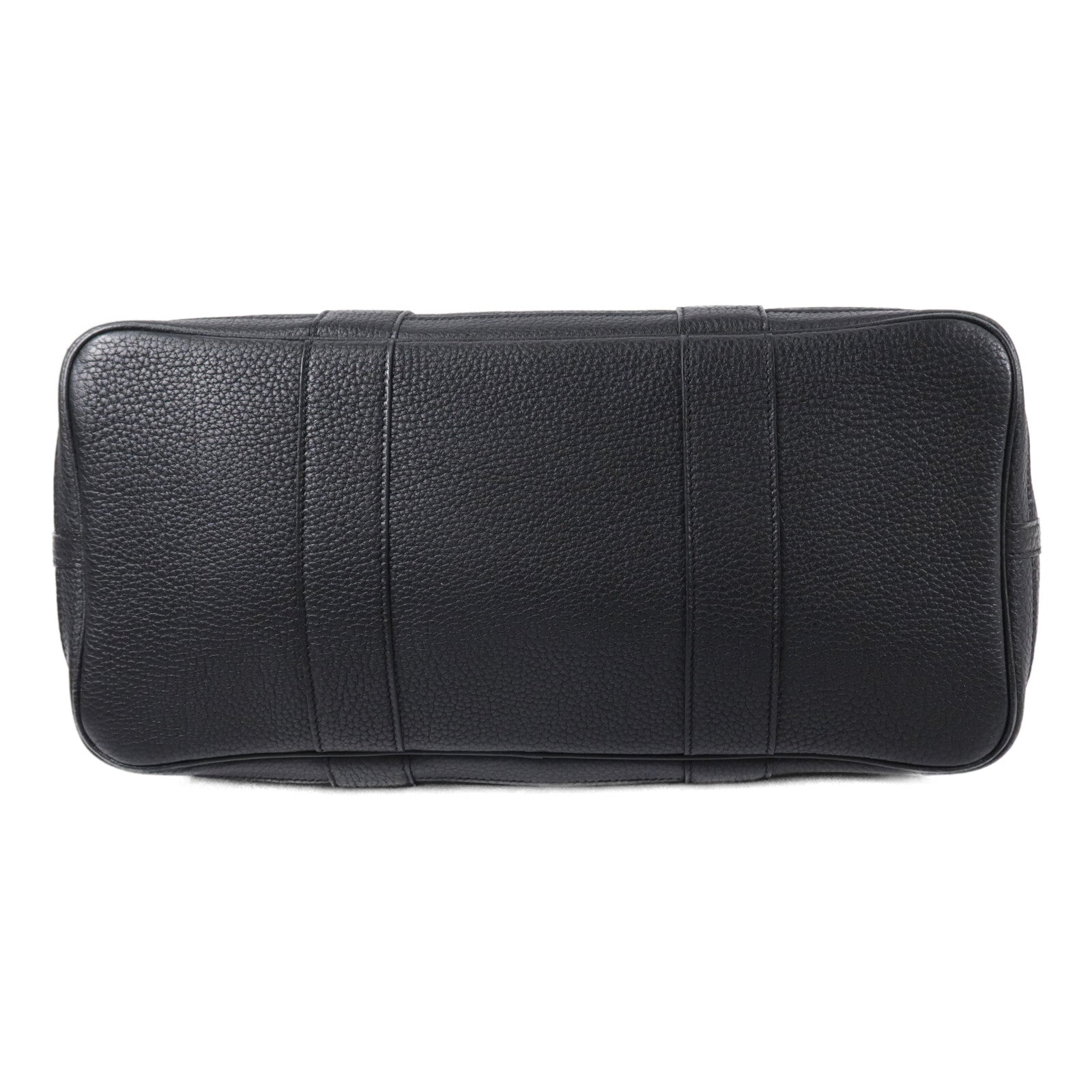 HERMES Clemence皮革Garden Party PM手挽袋Noir