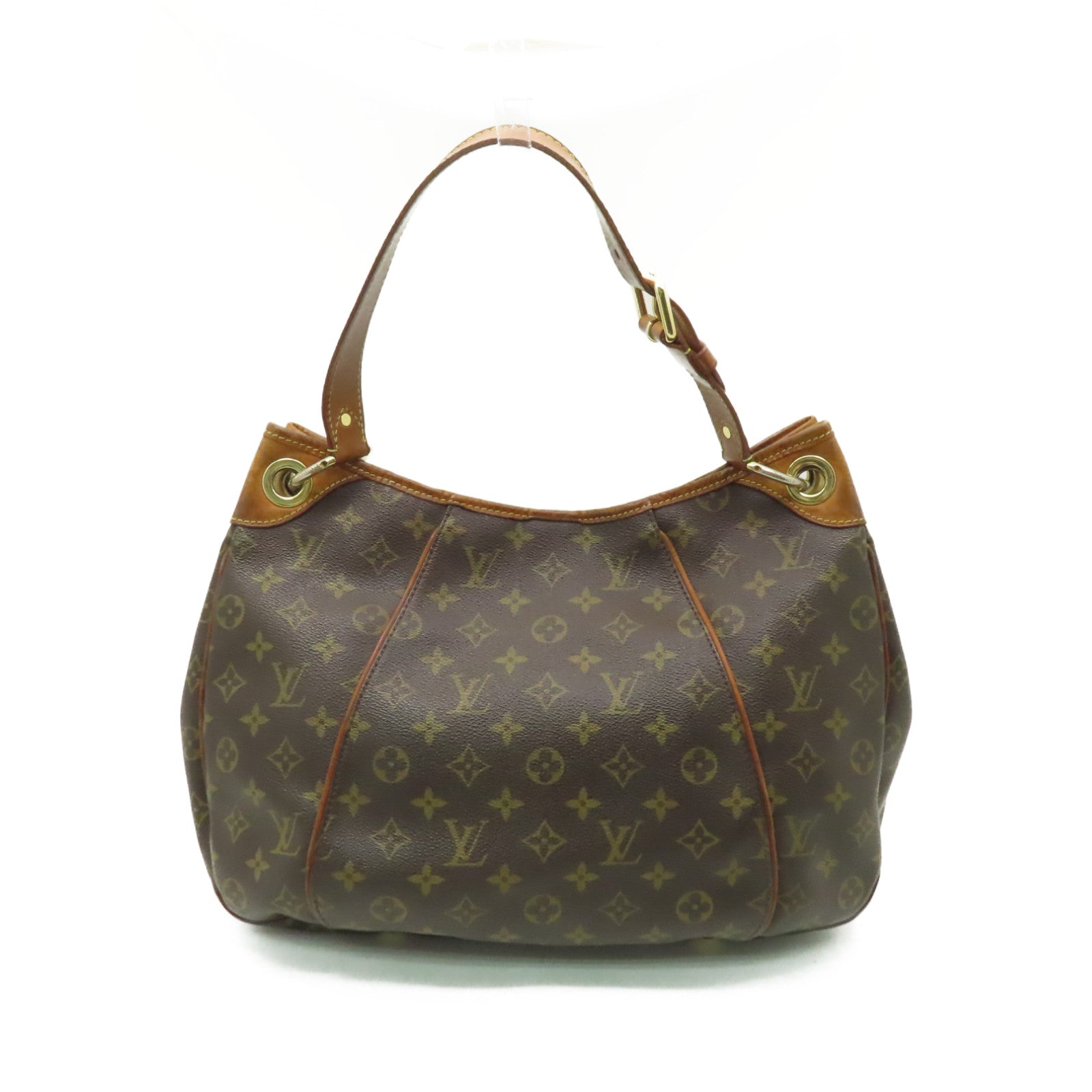 LOUIS VUITTON 【激減優惠】Monogram Galliera PM金扣肩背袋啡色