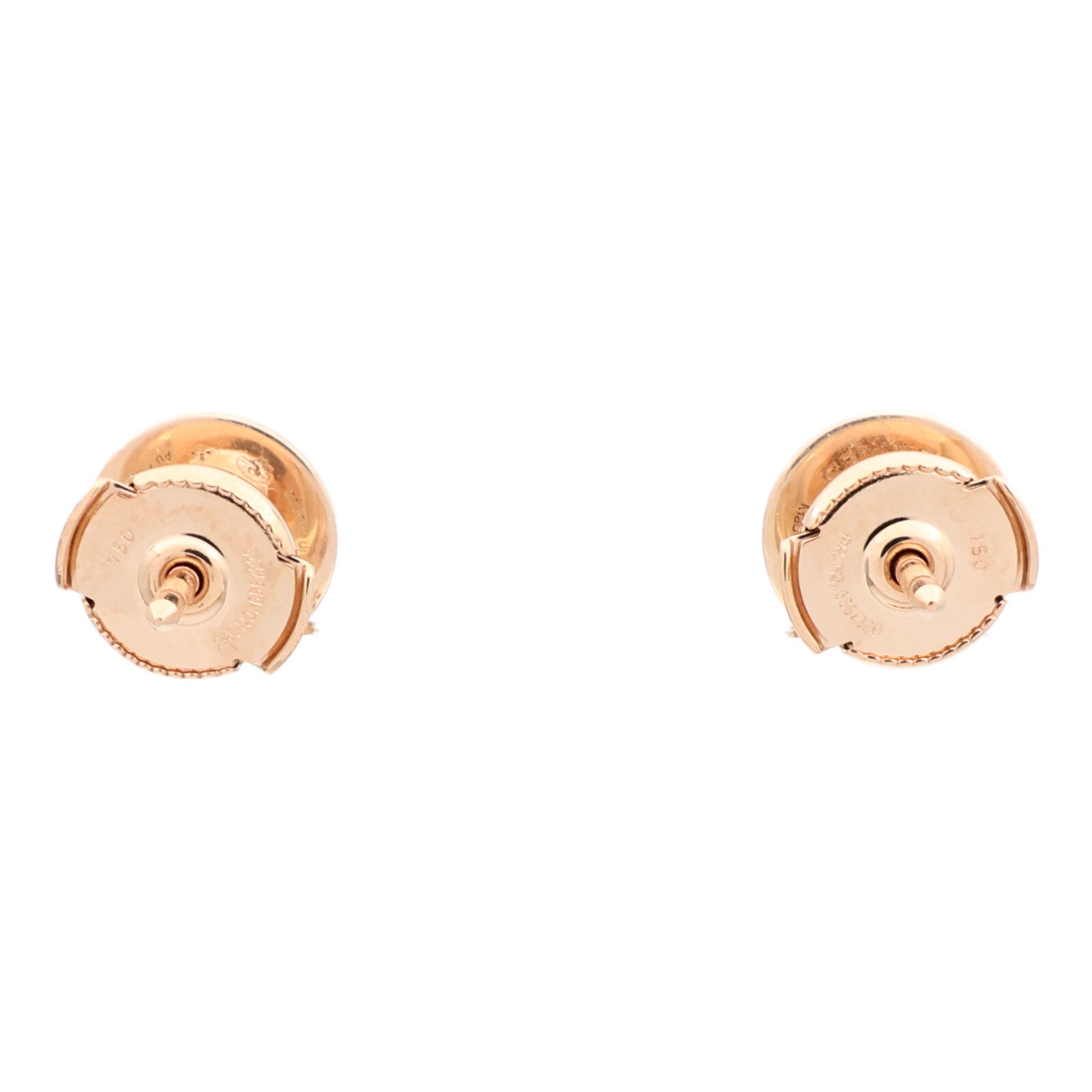 HERMES 18K玫瑰金Ex-Libris Earrings耳環
