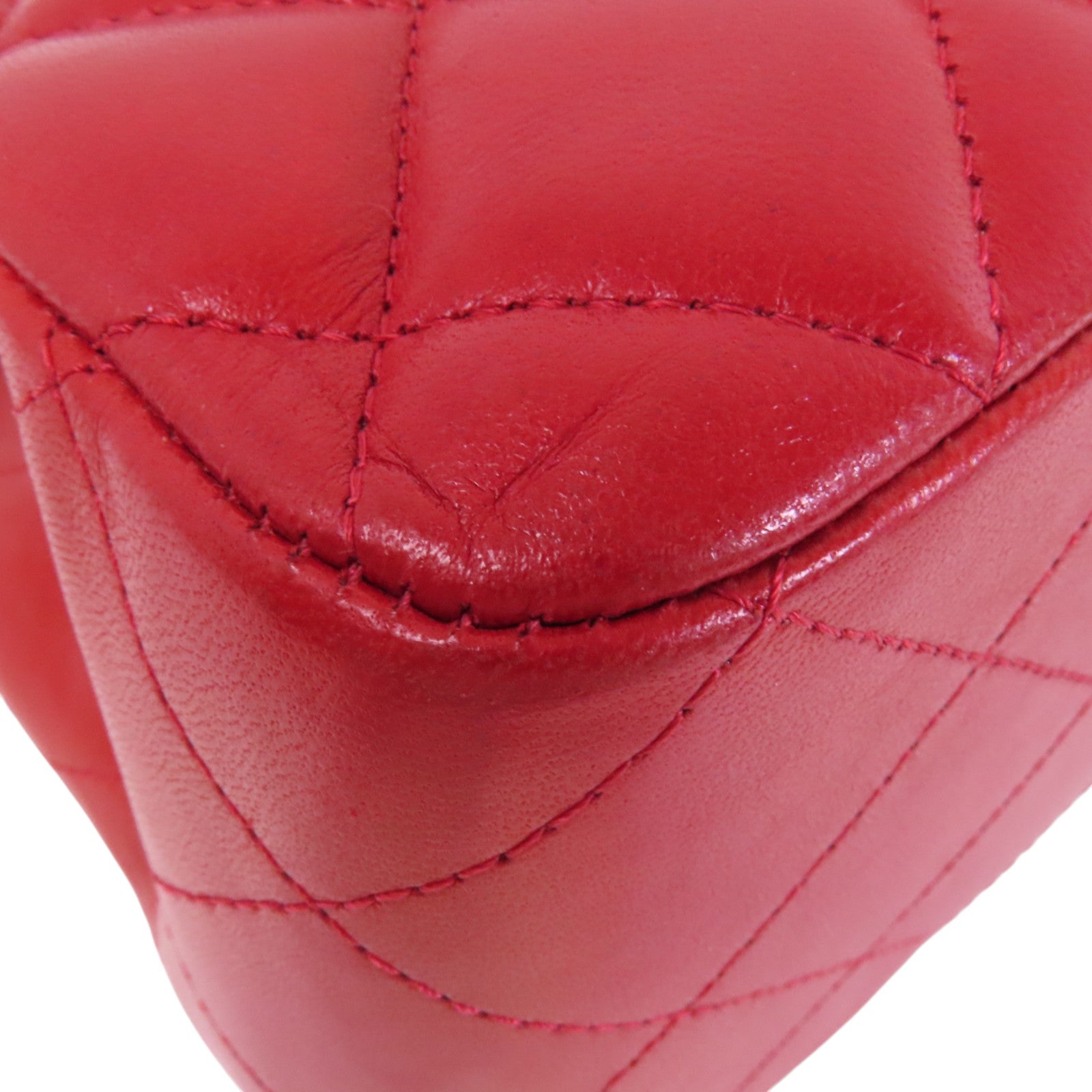 CHANEL 羊皮皮革Large Classic銀扣鏈帶肩背袋