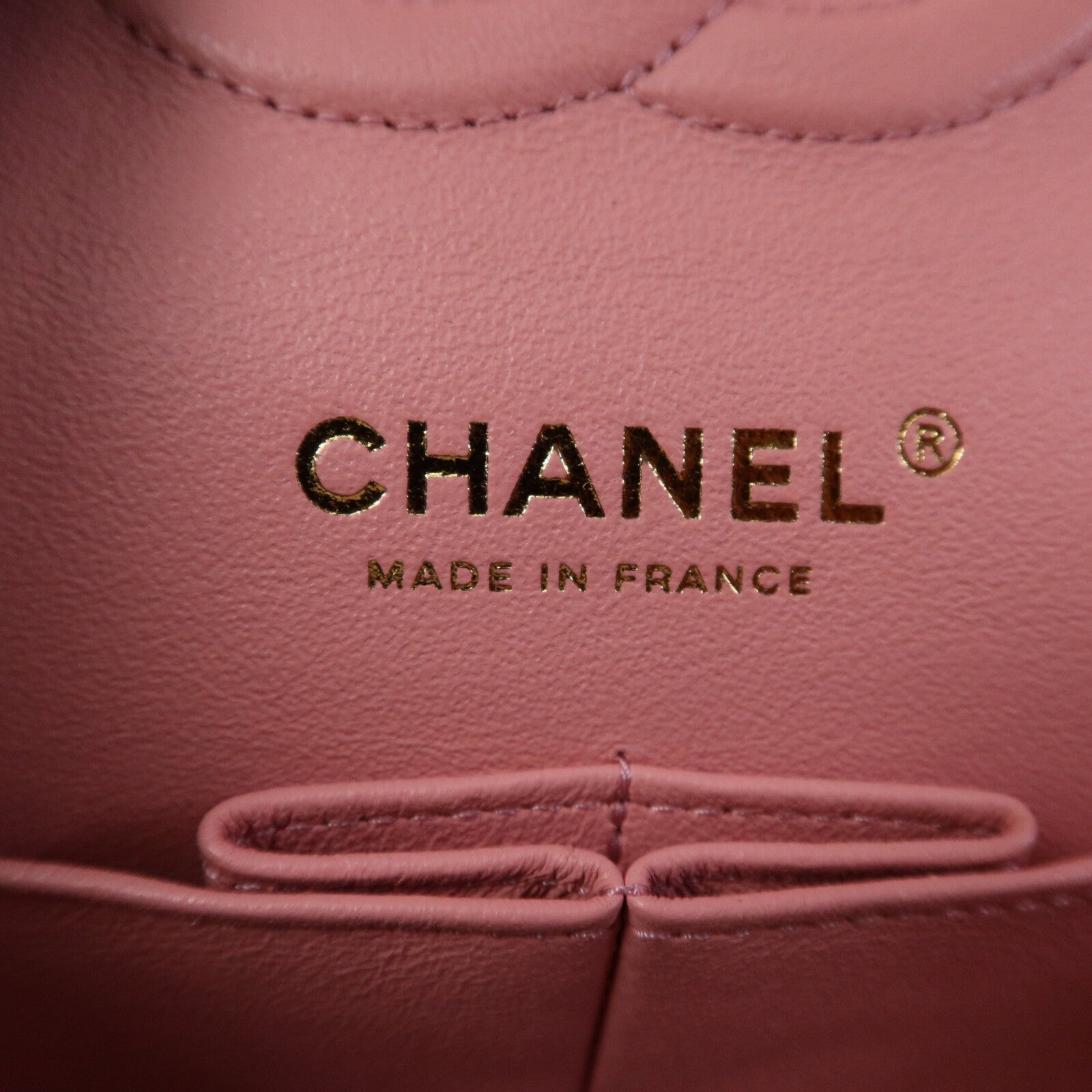 CHANEL 羊皮皮革Classic 25金扣鏈帶手挽肩背兩用袋