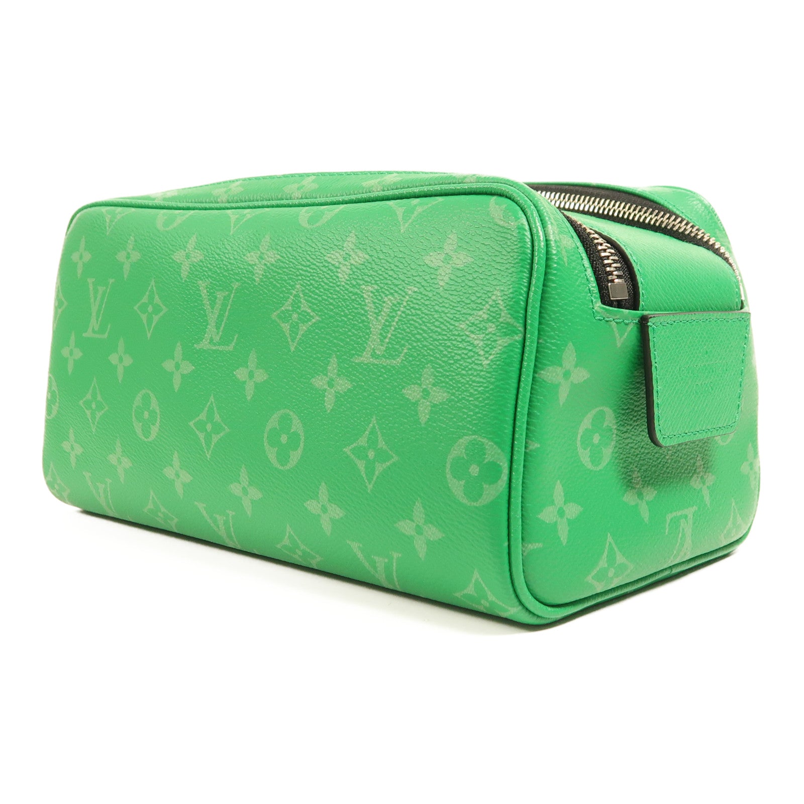 LOUIS VUITTON Taigarama Dopp Kit Cactus銀扣手拿包