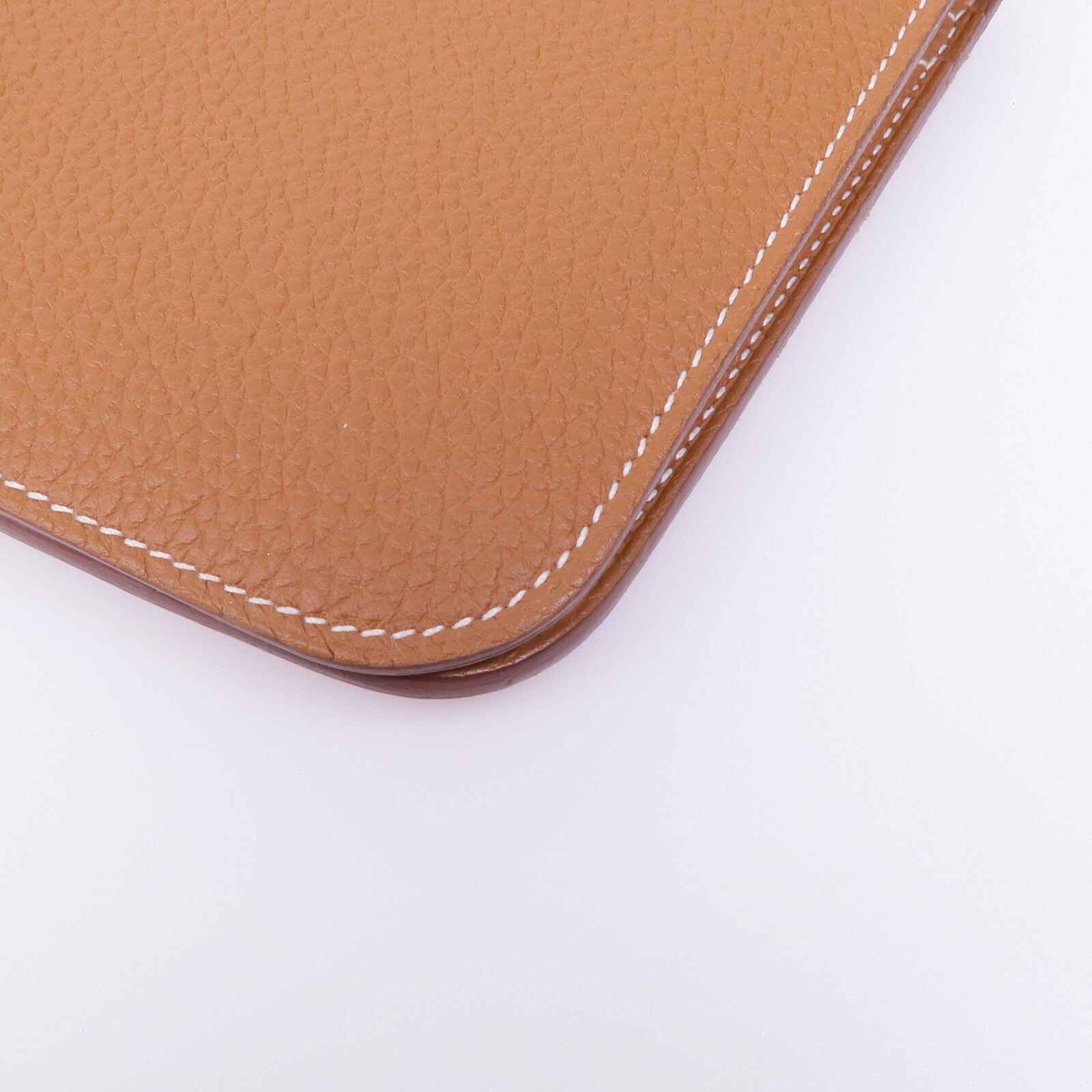 HERMES Clemence皮革Dogon GM銀扣掛飾Gold