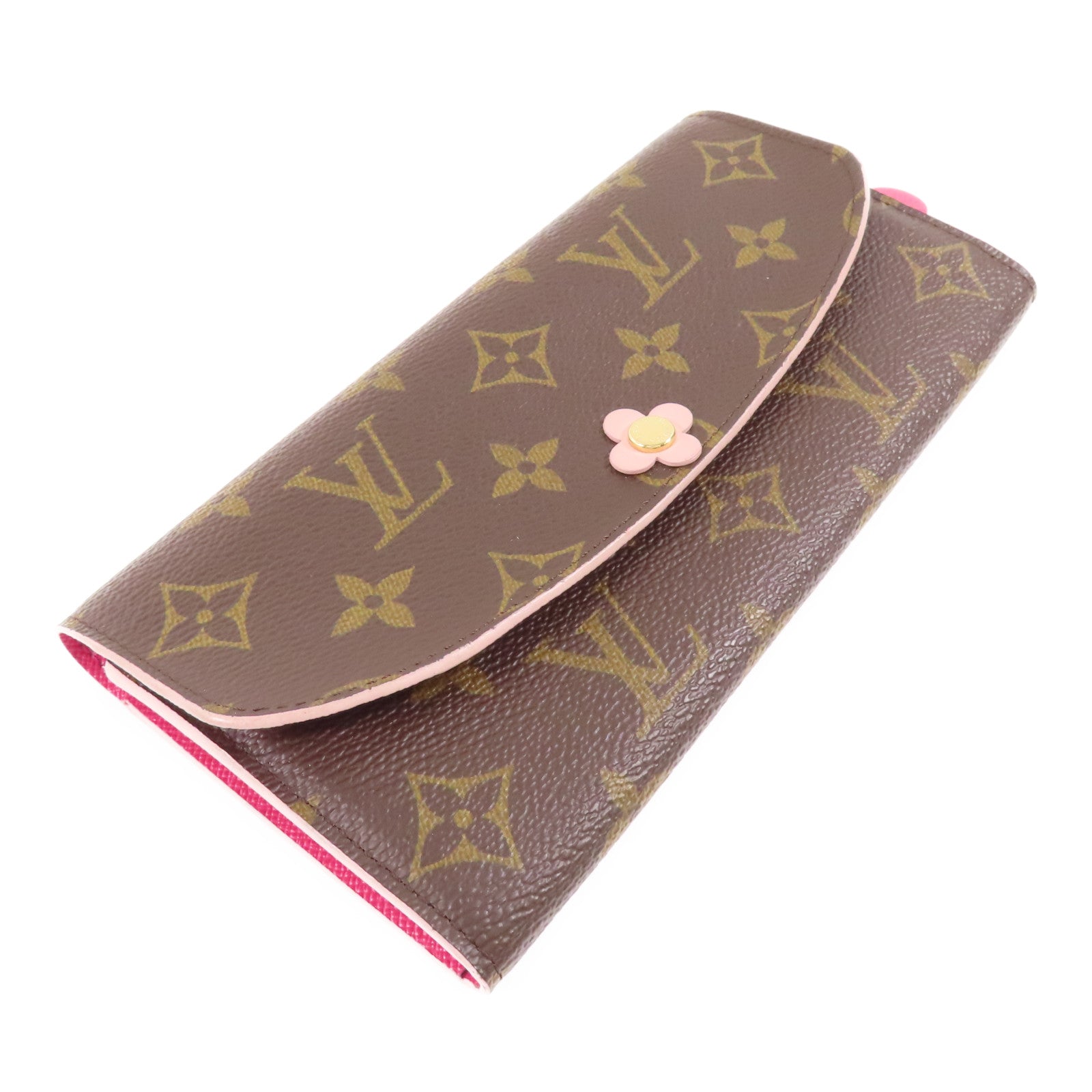 LOUIS VUITTON Monogram Emilie Wallet金扣長錢包