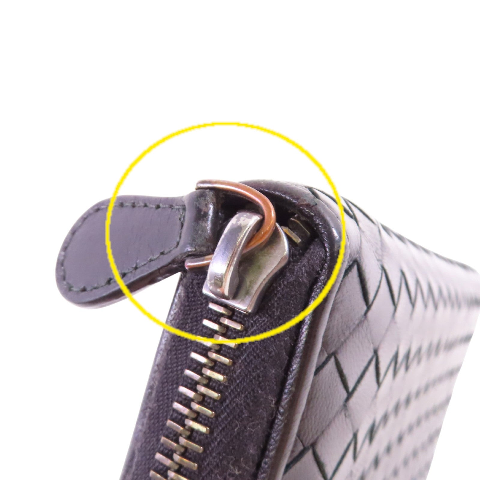 BOTTEGA VENETA 織紋皮革Zipper Long Wallet拉鏈長錢包