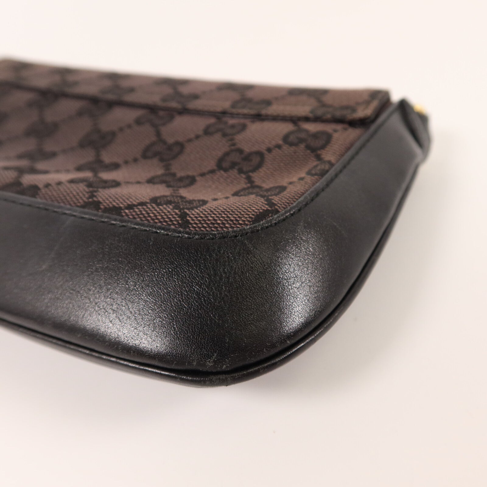 GUCCI 帆布Chain Shoulder鏈帶肩背袋