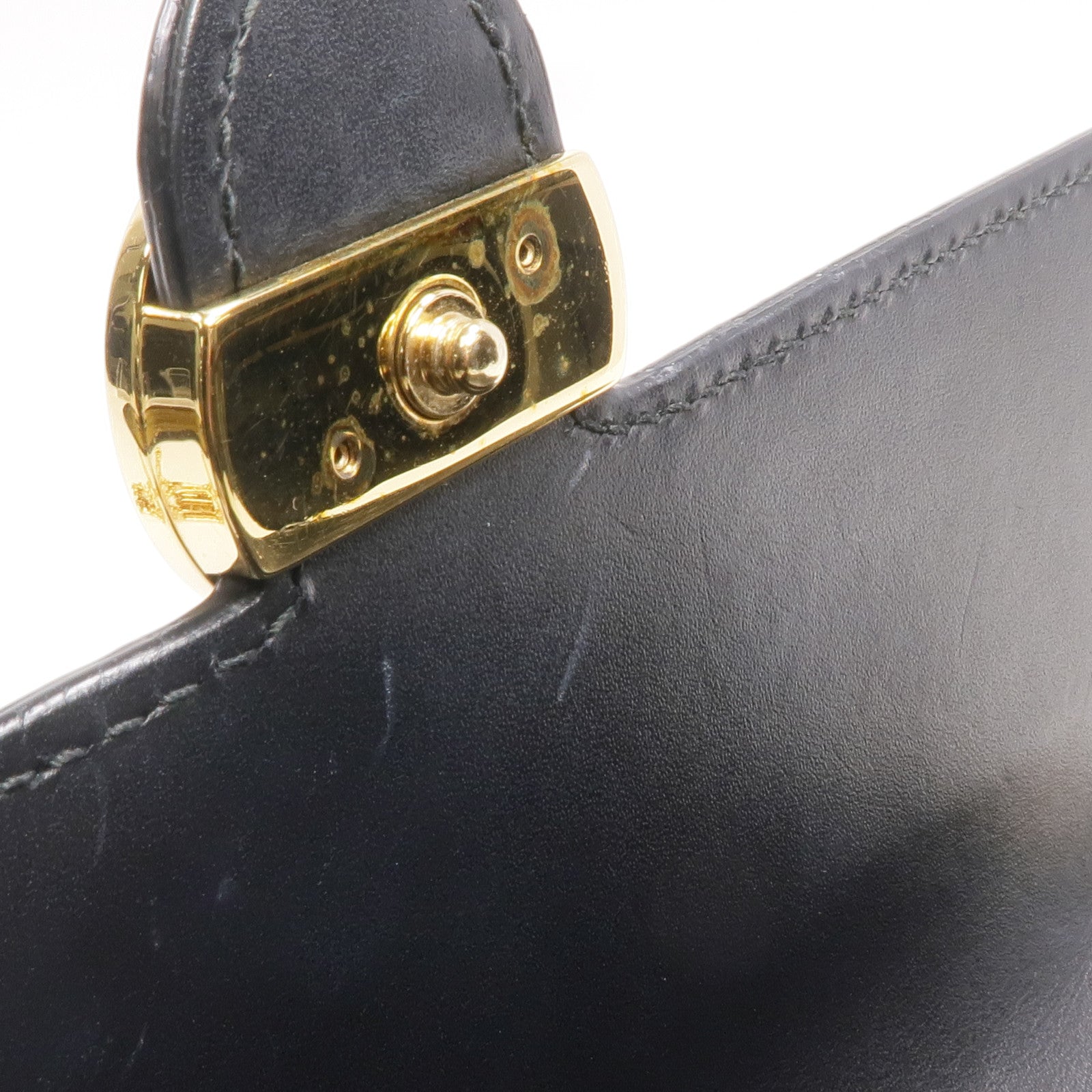 GUCCI 牛皮皮革Chain Shoulder Bag金扣鏈帶肩背袋
