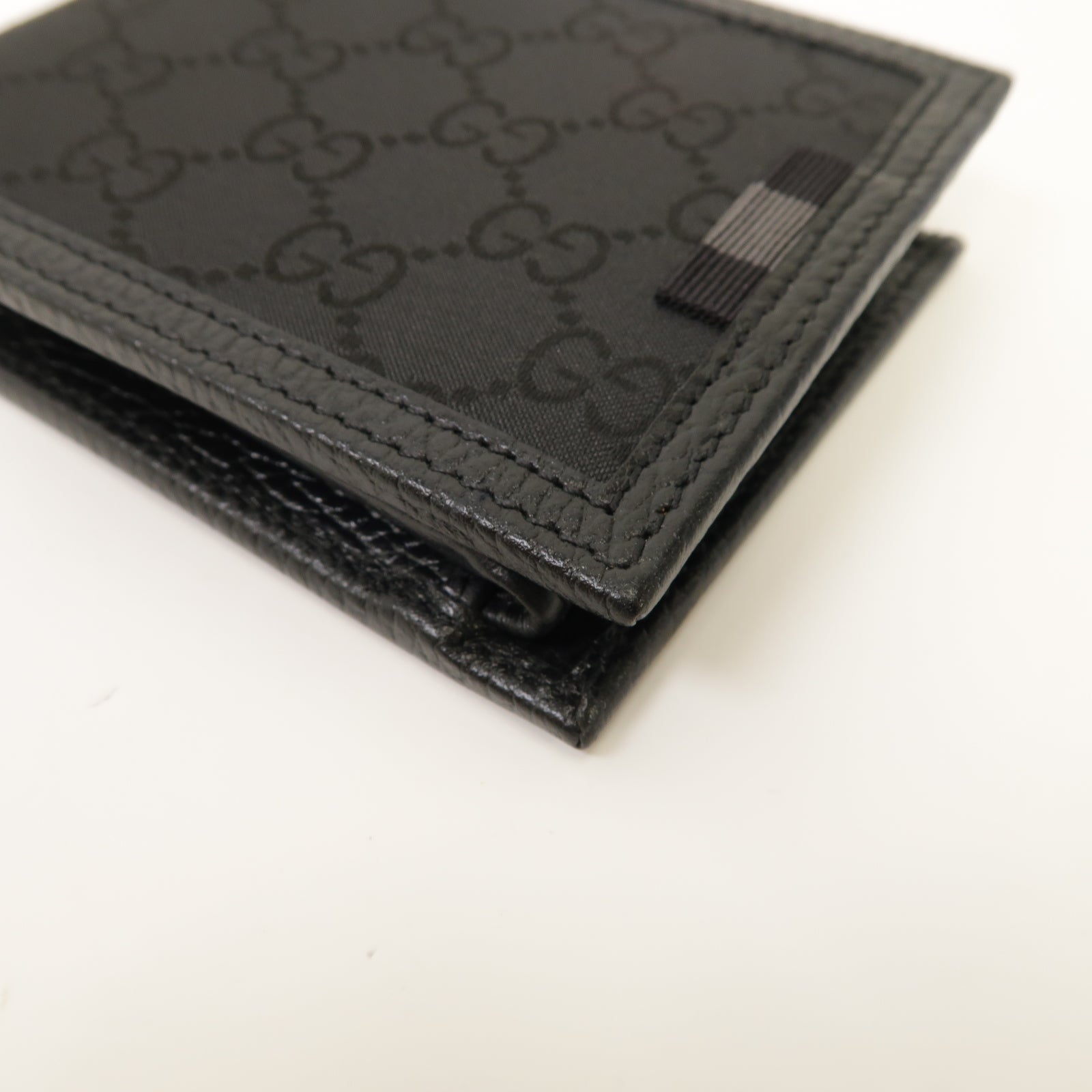 GUCCI 尼龍Long Wallet银扣长钱包黑色