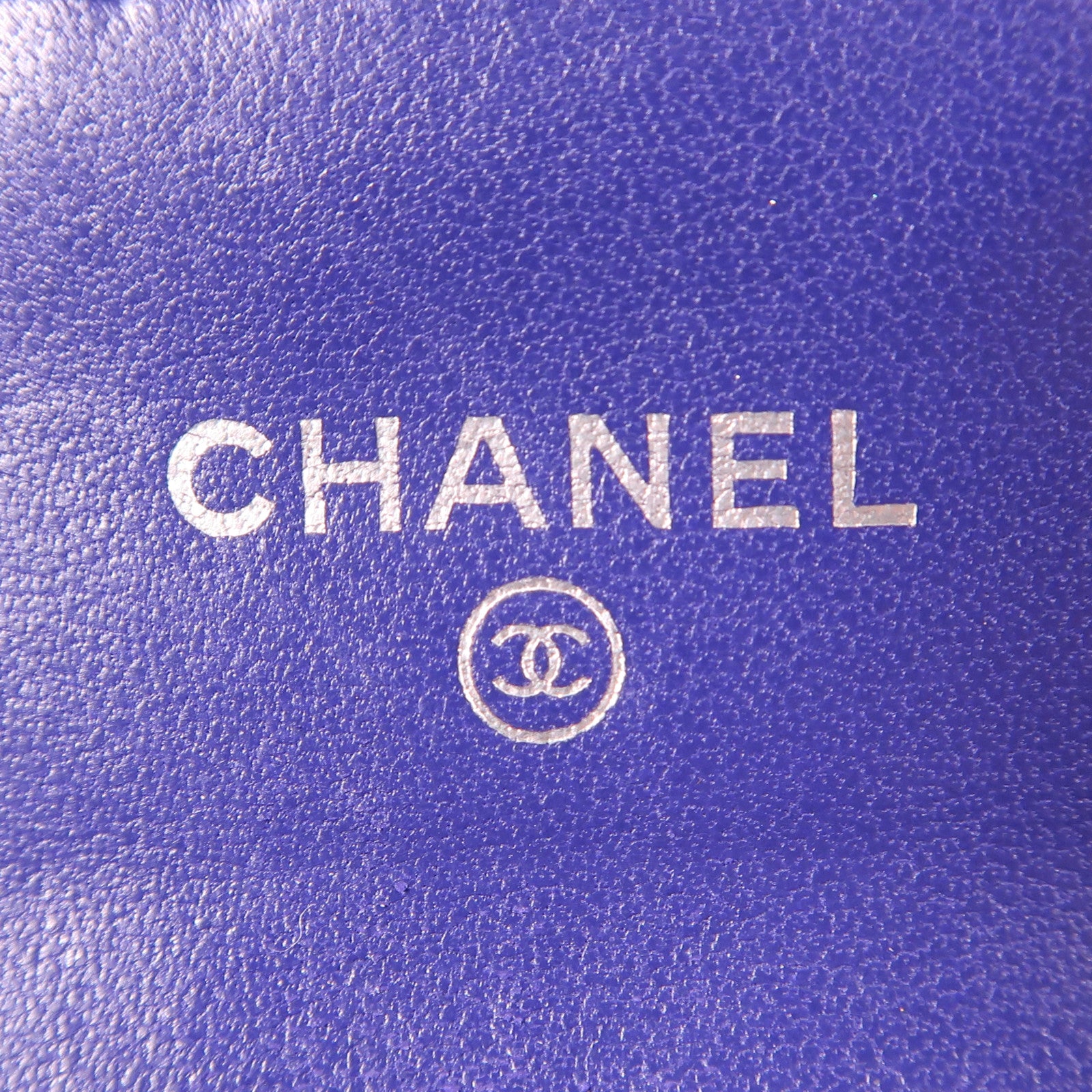 CHANEL 羊皮皮革Card Case銀扣卡片套
