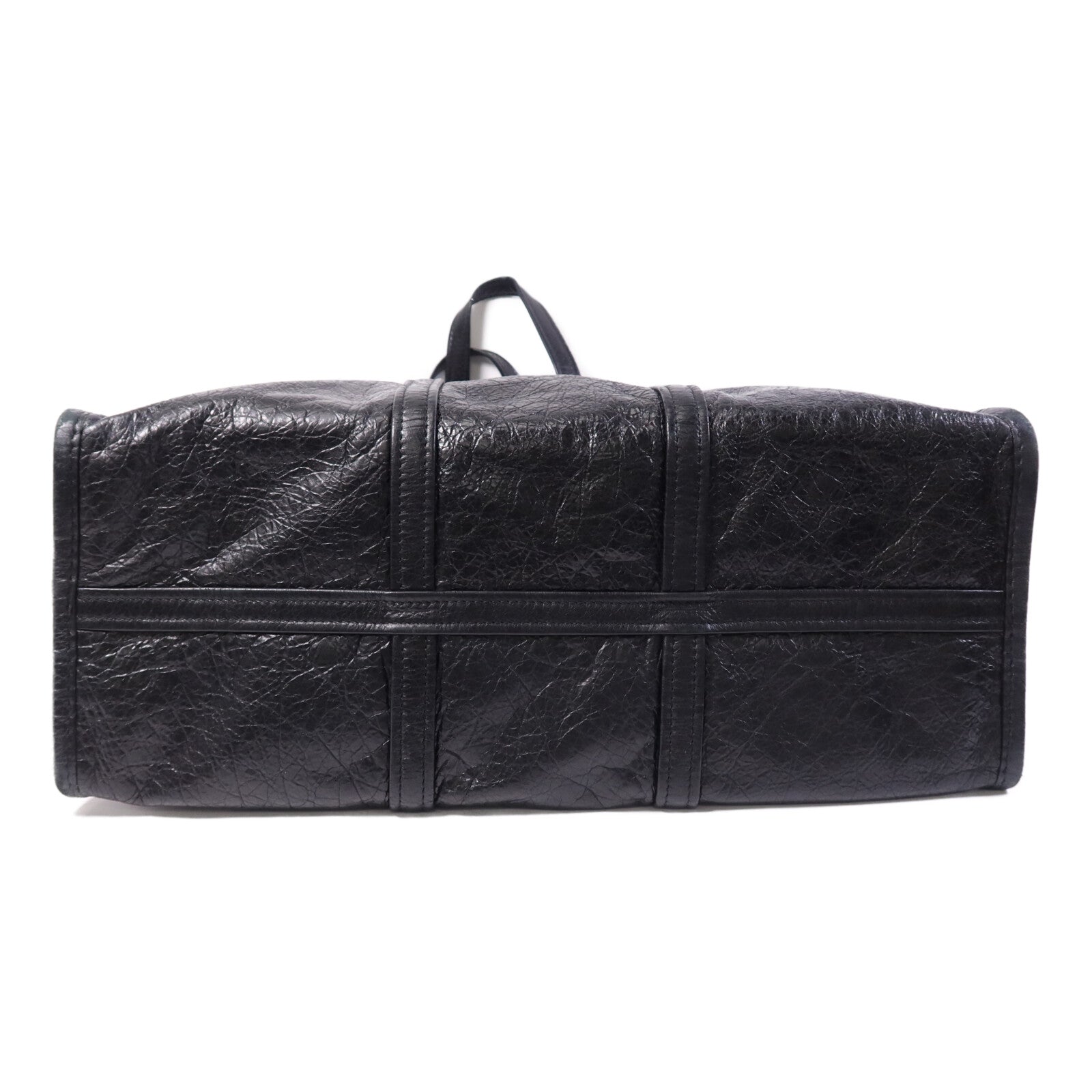 BALENCIAGA 羊皮皮革Bazar Shopper銀扣肩背袋