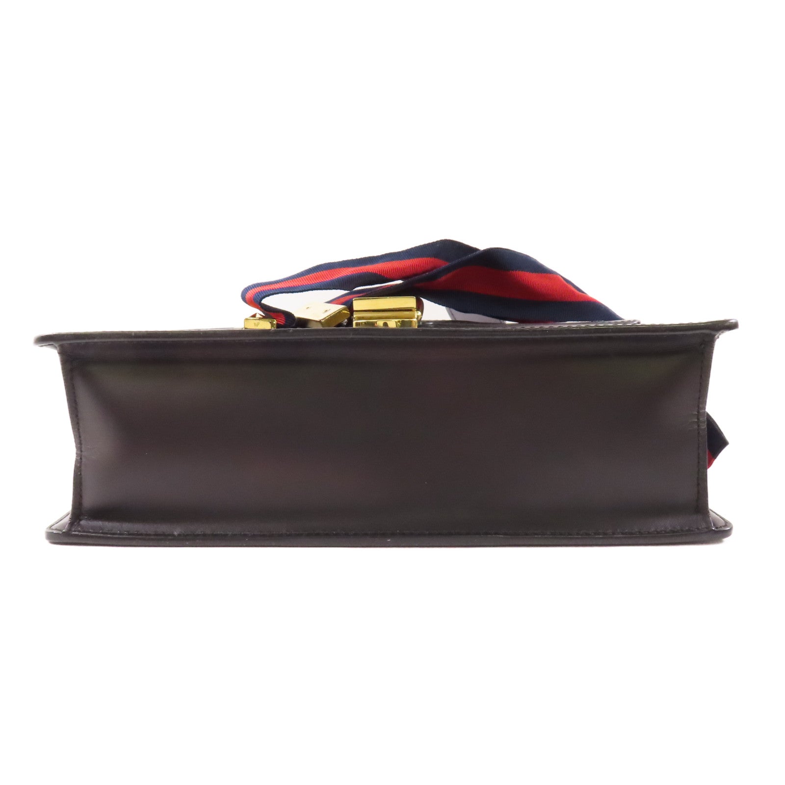 GUCCI GG GHW 2 Way Bag 421882 Leather Black