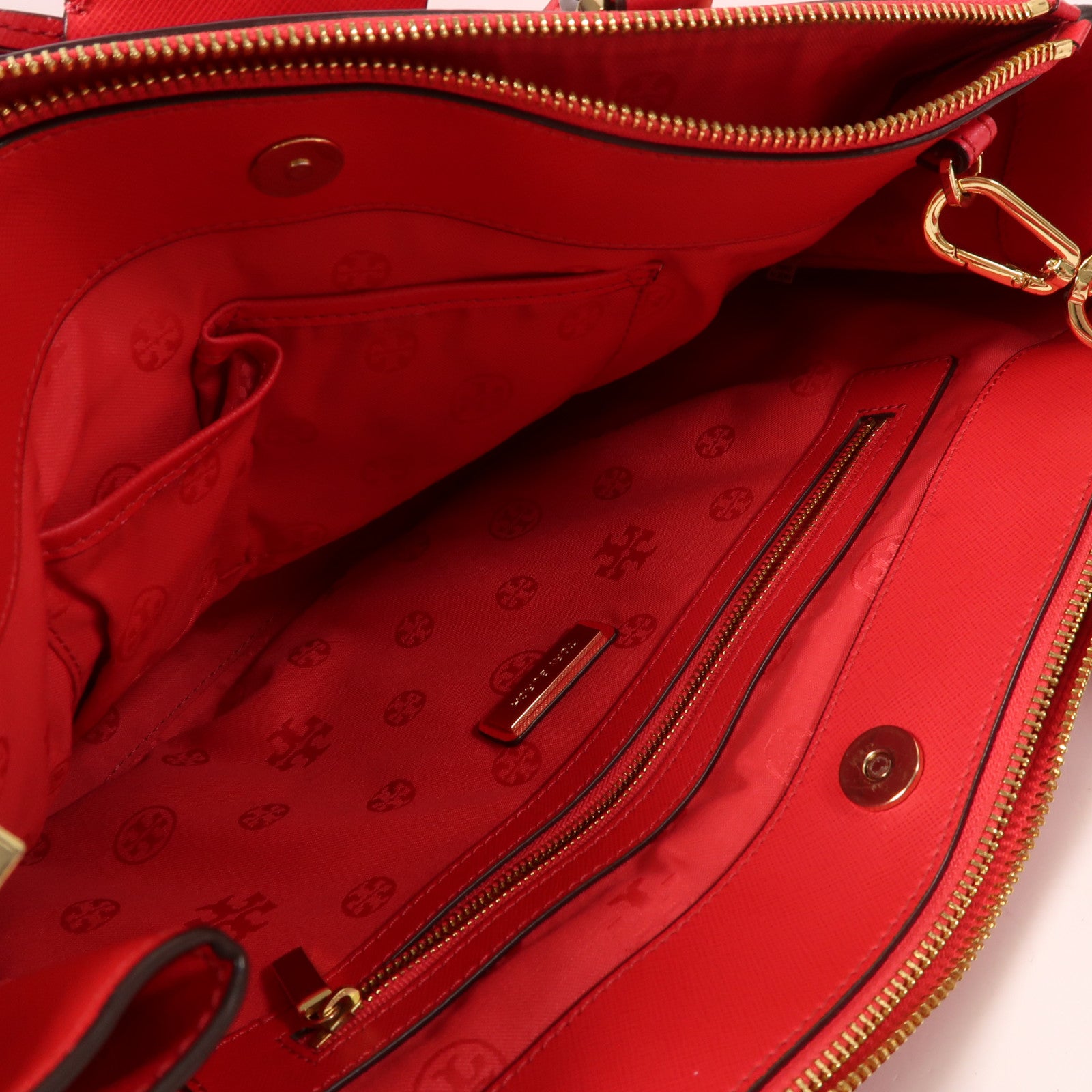 牛皮皮革2 Way Shoulder金扣手挽肩背兩用袋