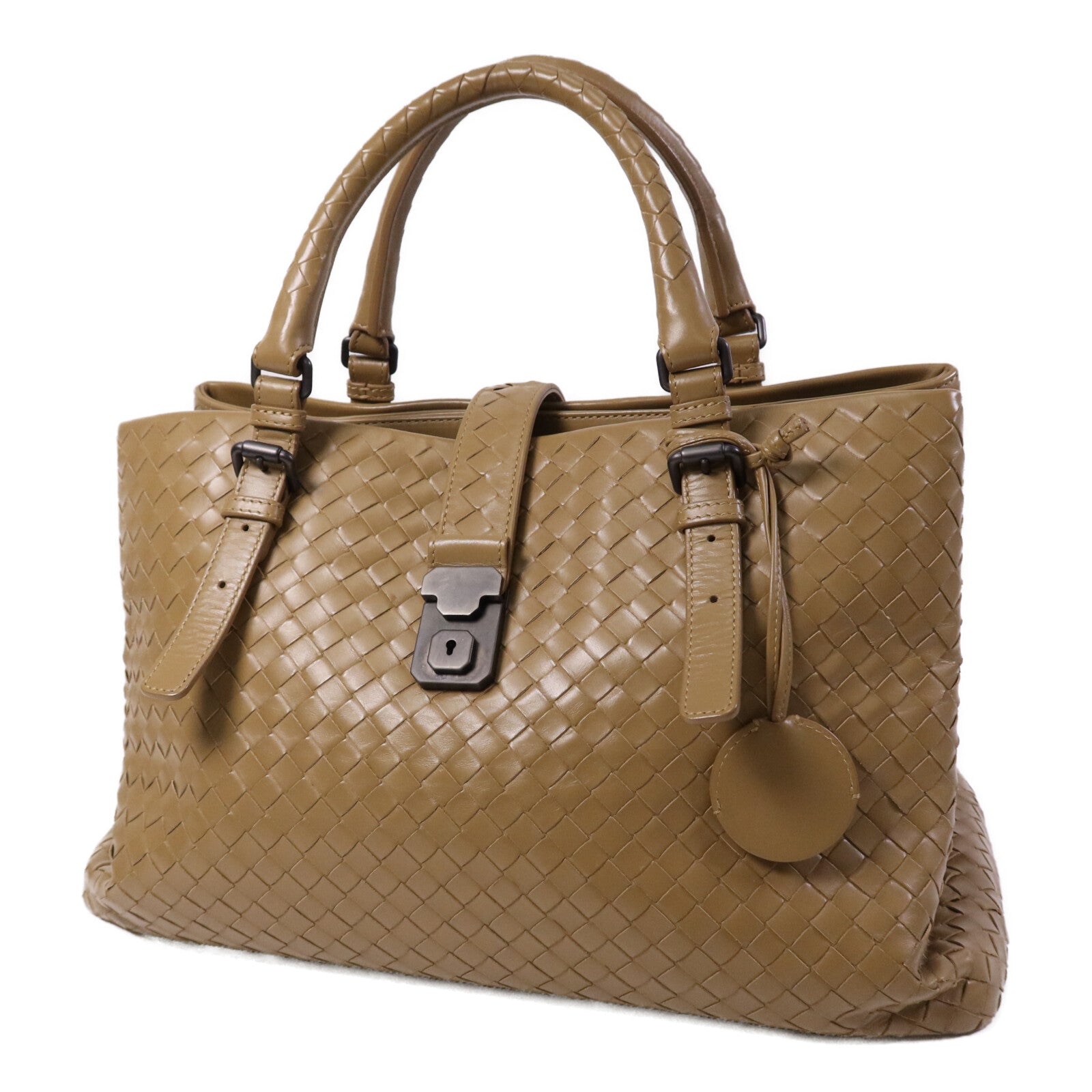 BOTTEGA VENETA 牛皮皮革Intrecciato Roma Medium手挽袋