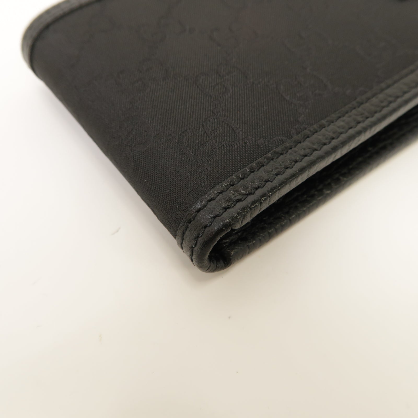 GUCCI 尼龍Long Wallet银扣长钱包黑色