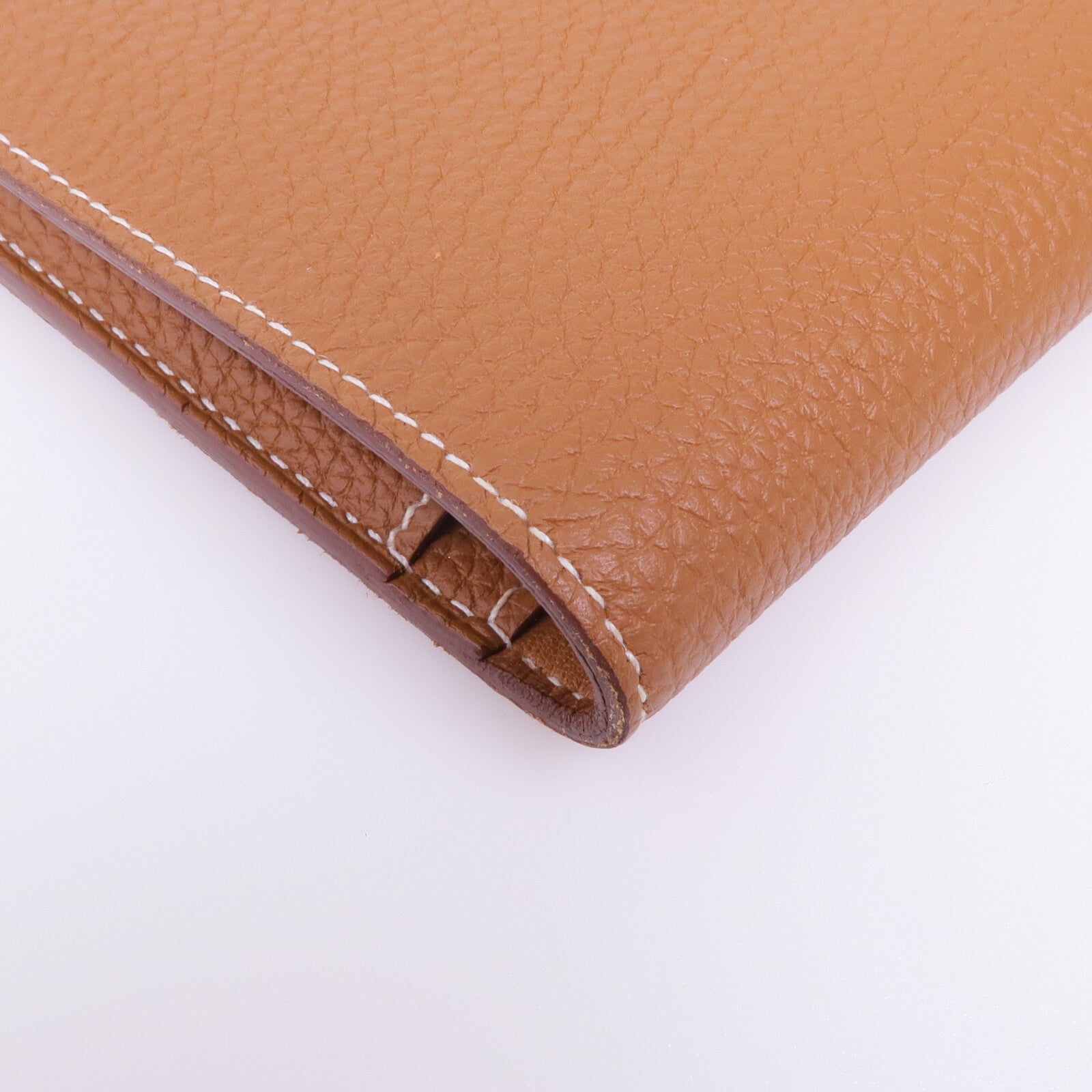 HERMES Clemence皮革Dogon GM銀扣掛飾Gold