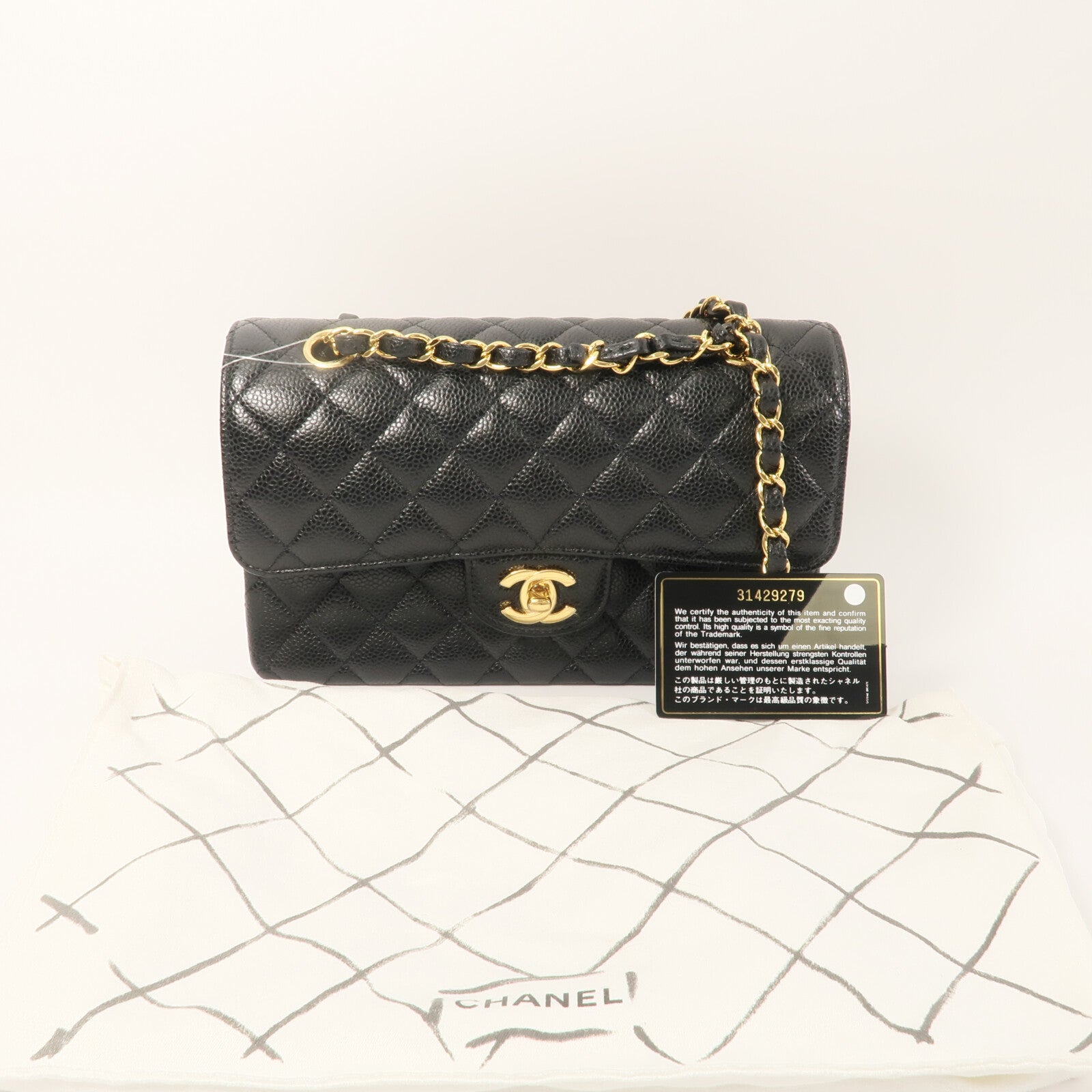 CHANEL 牛皮皮革Classic 23鏈帶肩背袋