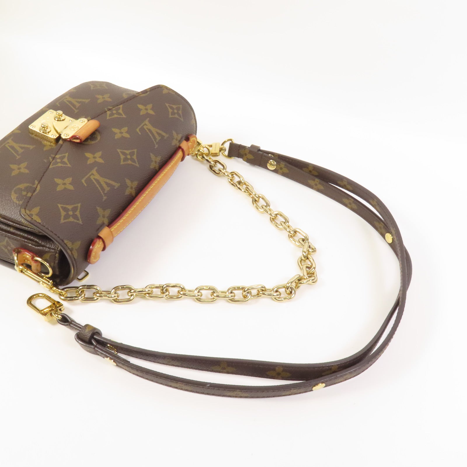 LOUIS VUITTON Monogram Pochette Metis East West金扣手挽肩背兩用袋