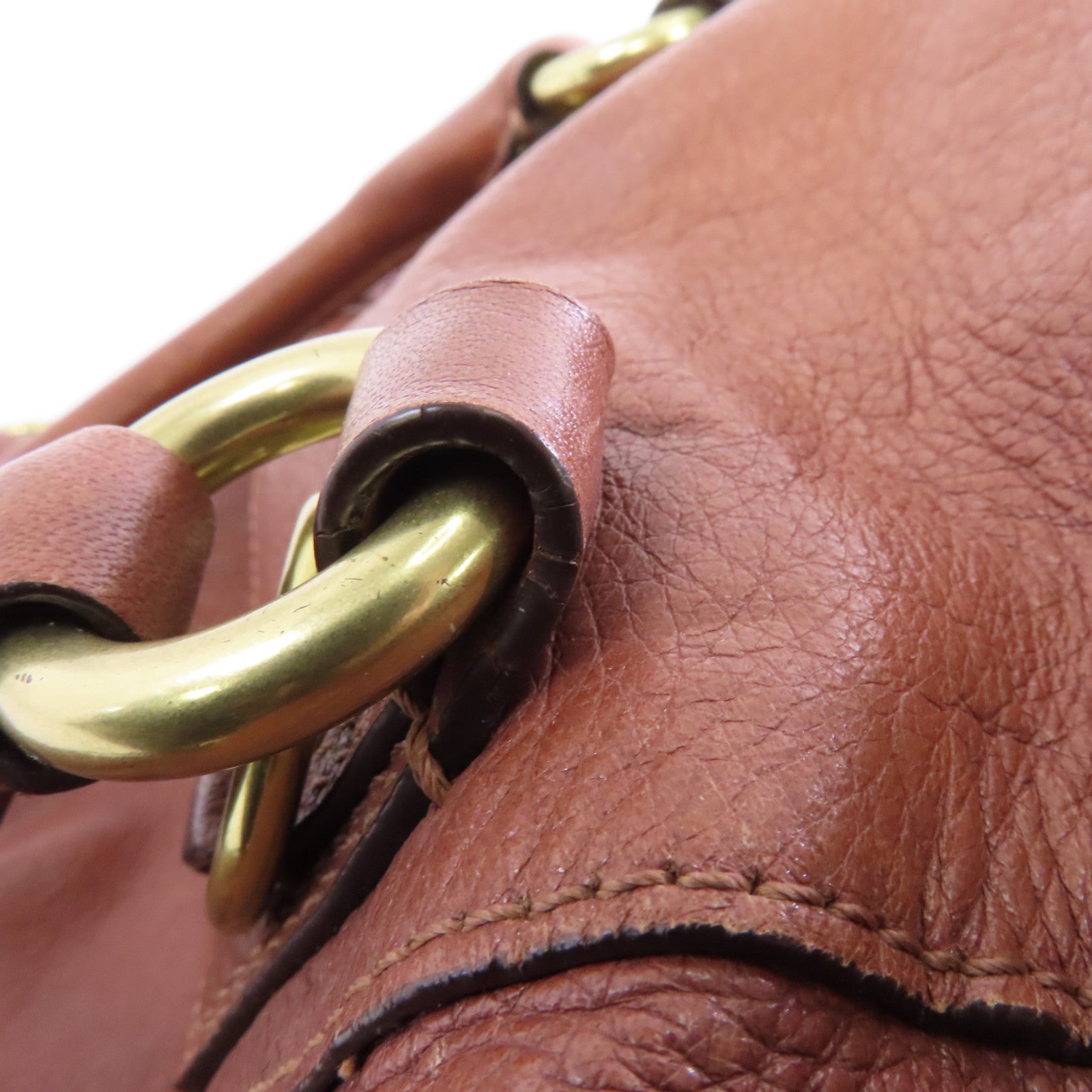 COACH 牛皮皮革2 Way Shoulder金扣手挽肩背兩用袋啡色