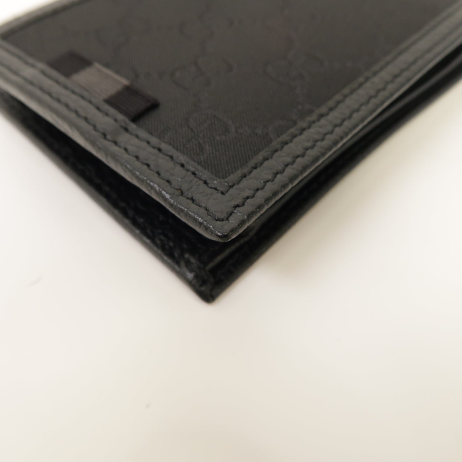 GUCCI 尼龍Long Wallet银扣长钱包黑色